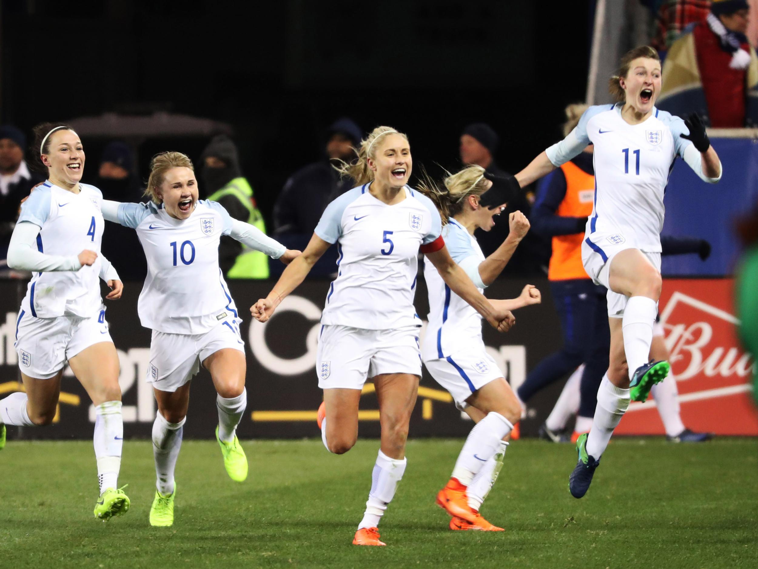 England memorably beat the US in the SheBelives Cup