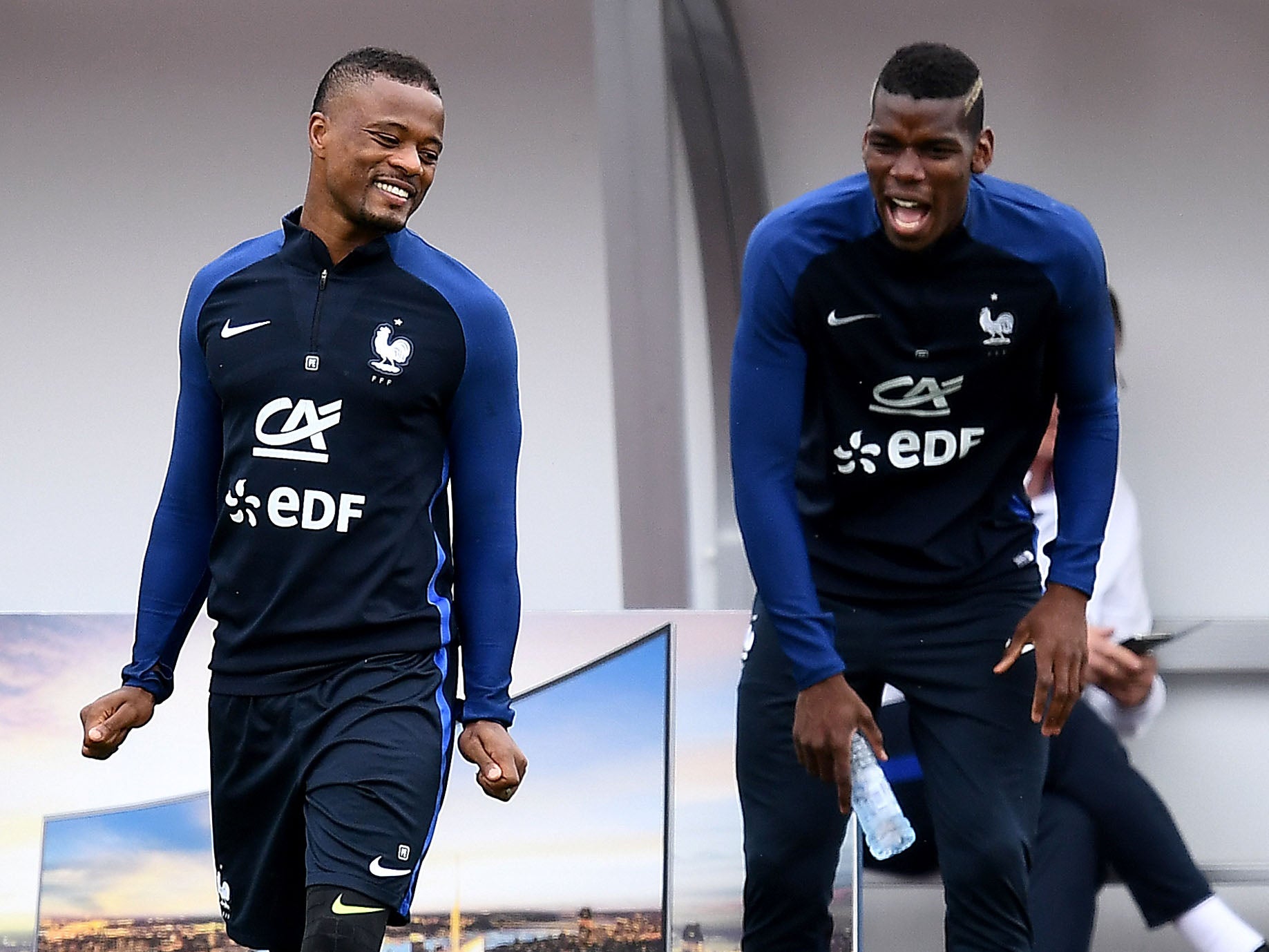 Pogba and Evra are close friends off the pitch