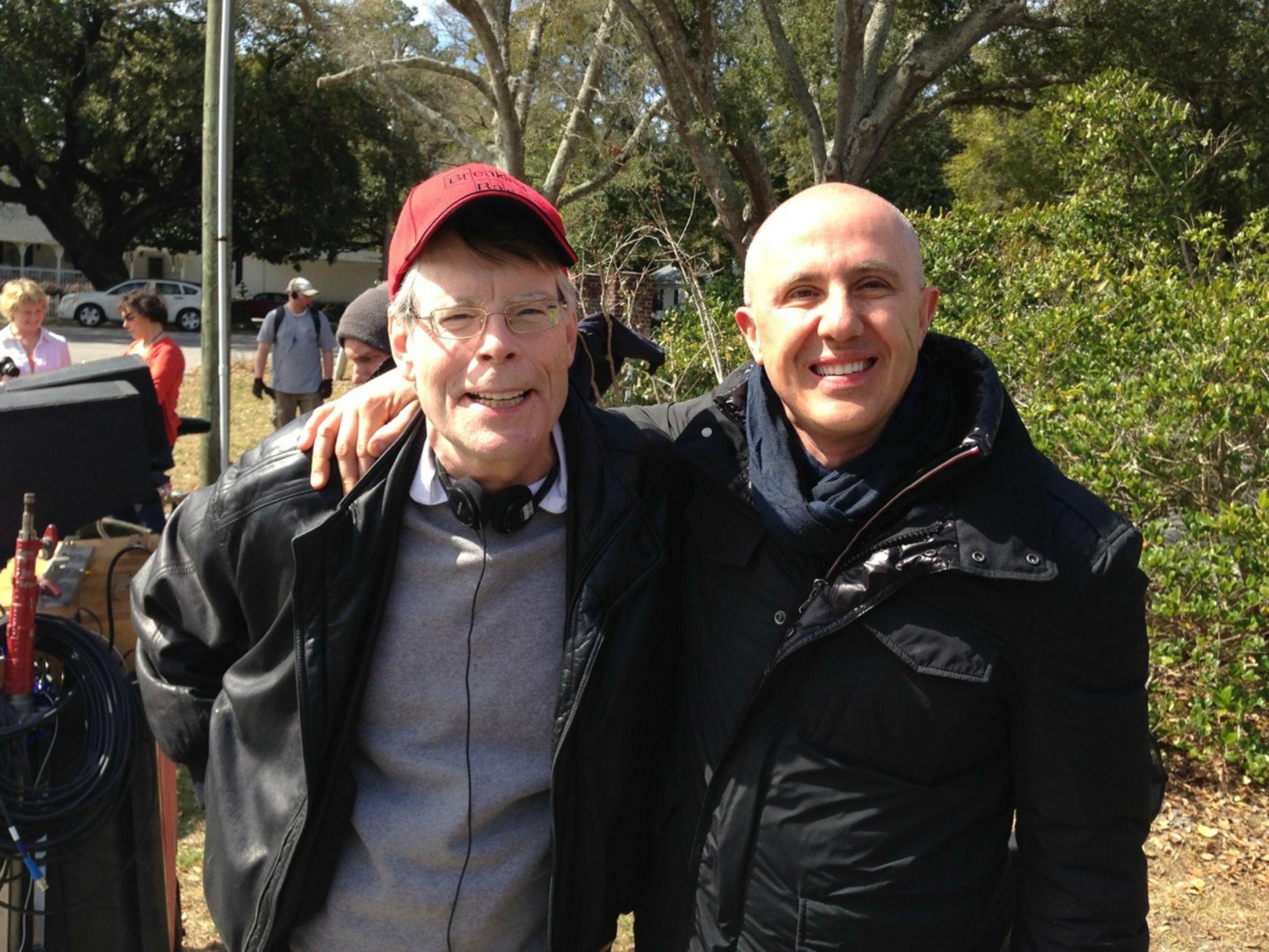 Bouzereau (right) has optioned a short story written by his friend Stephen King (left) called ‘Bad Little Kid’