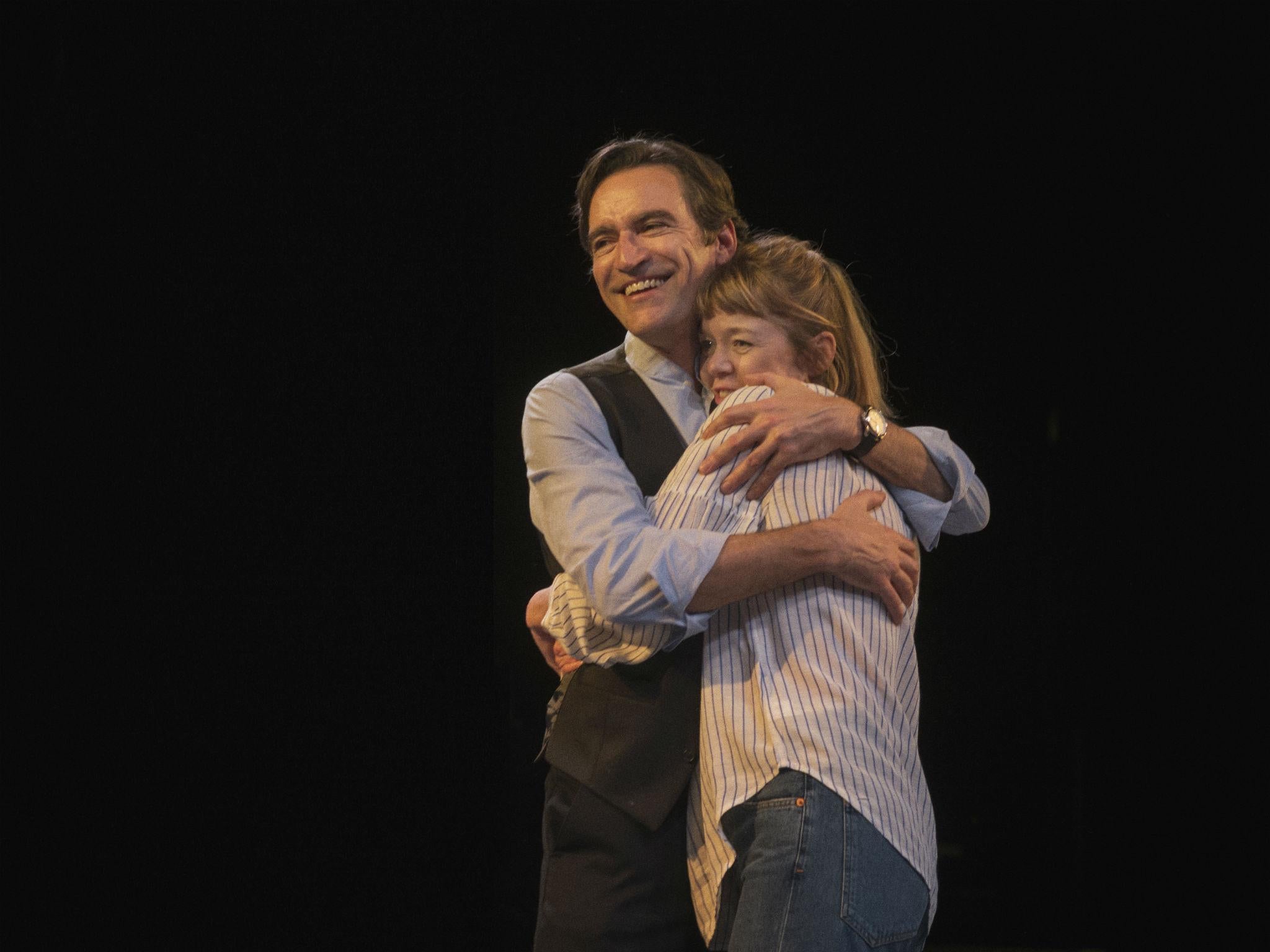 Ben Chaplin as Edward and Anna Maxwell Martin as Kitty in ‘Consent’ at the National Theatre