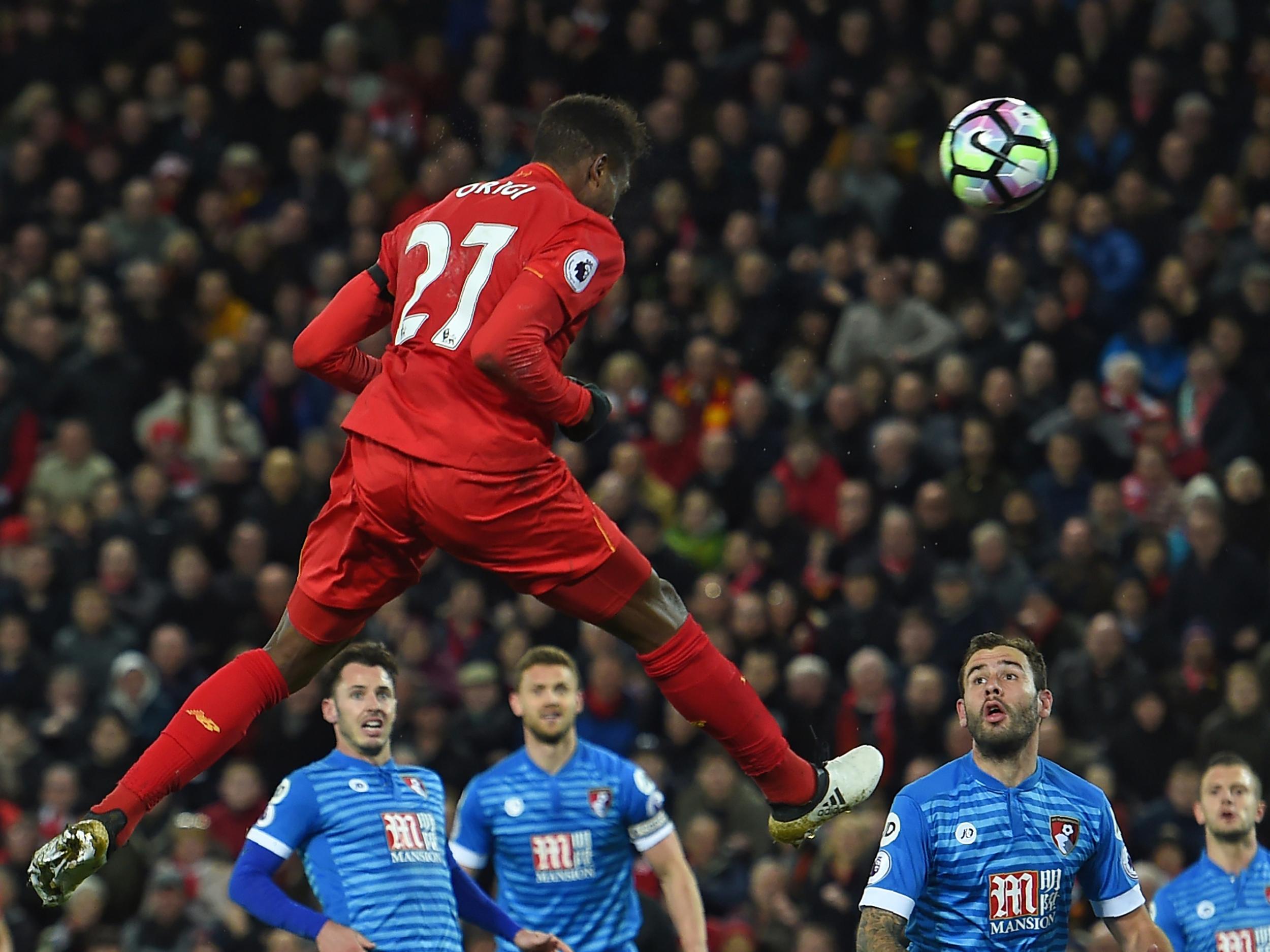 Divock Origi thought he had given Liverpool a vital win