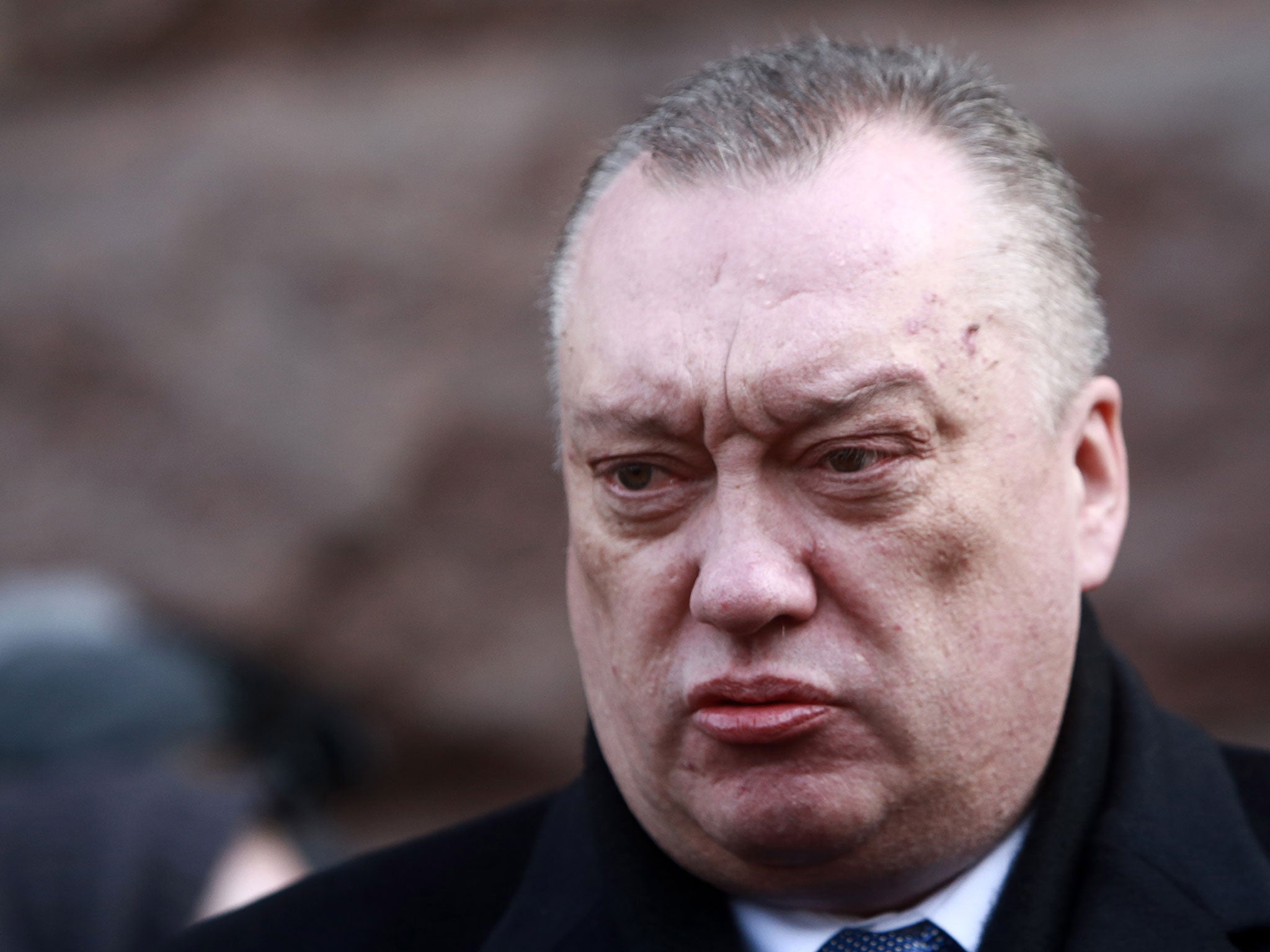 Vadim Tyulpanov, a member of the Russian Federation Council, laying flowers in memory of the St Petersburg Metro explosion victims at Tekhnologichesky Institut station on 4 April