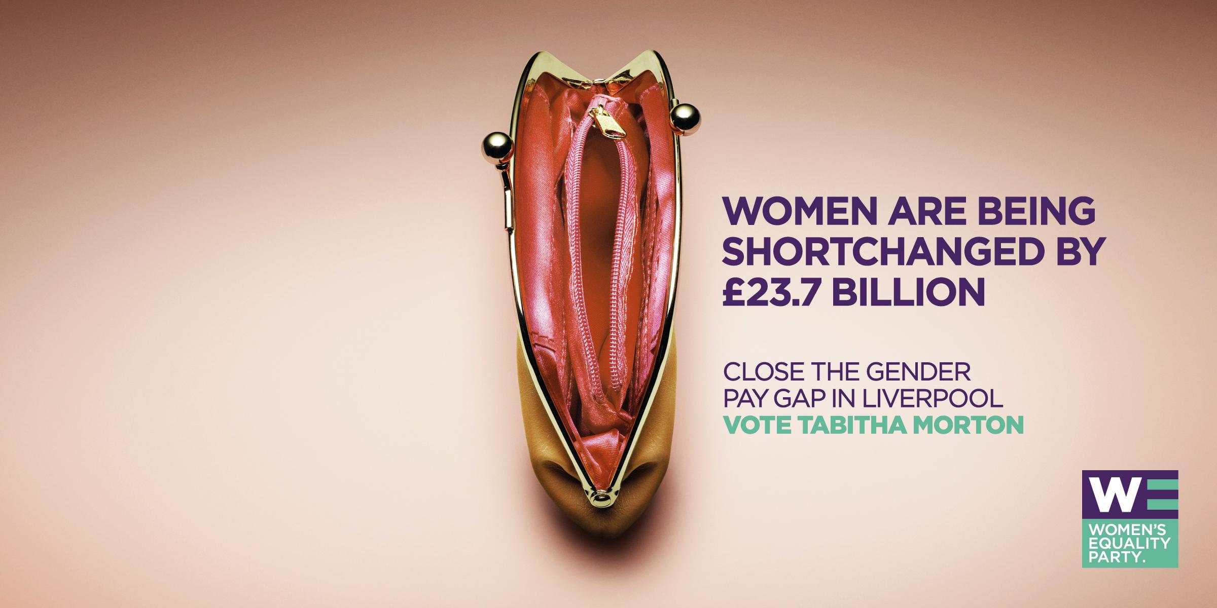 The Women's Equality Party has launched a visceral poster campaign