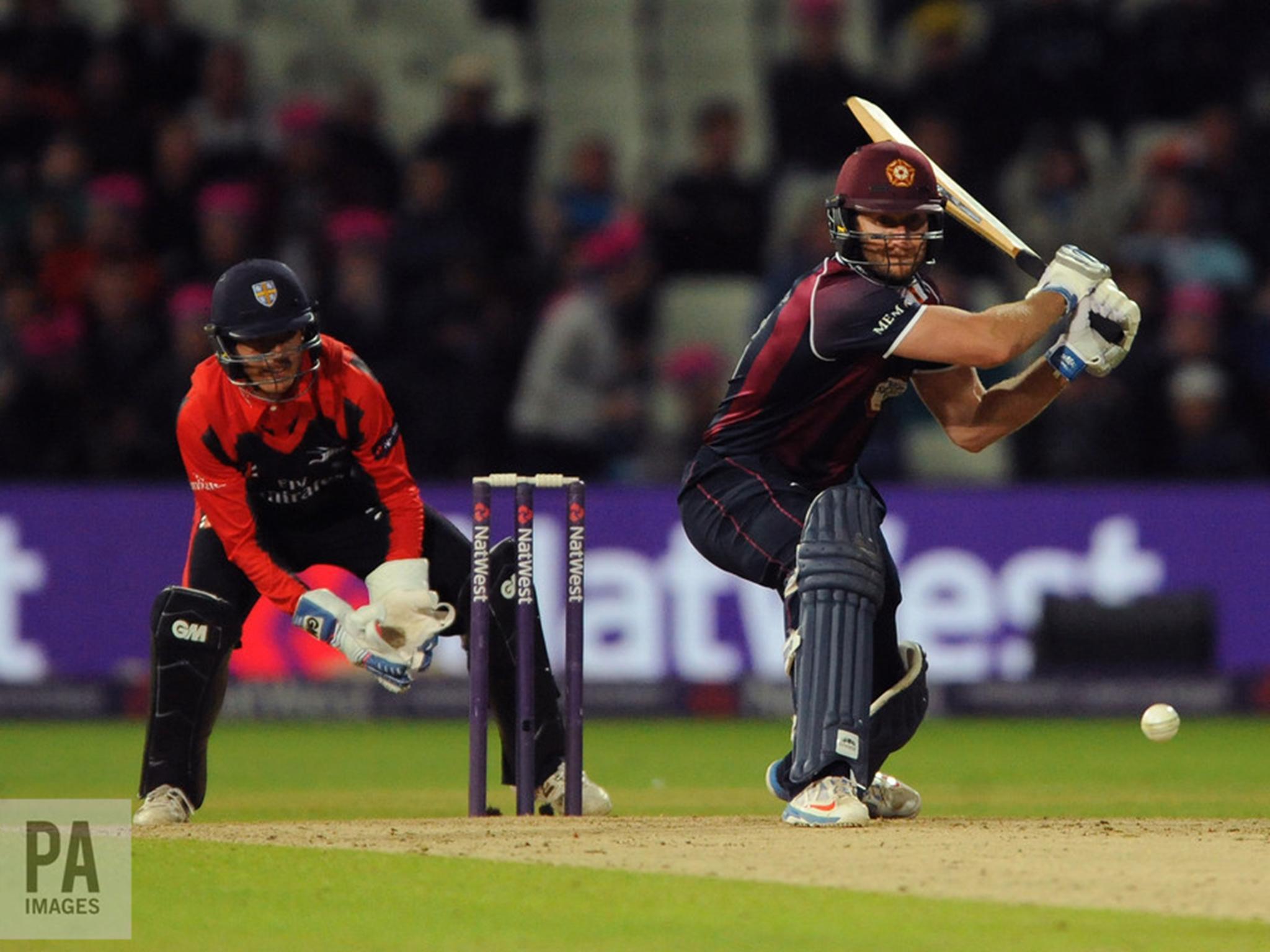 Northamptonshire Steelbacks’ Alex Wakely bats during the final of the T20 Blast in 2016. The new plans would see the Blast remain but ultimately dwarfed by the glitzier, regional Twenty20 tournament