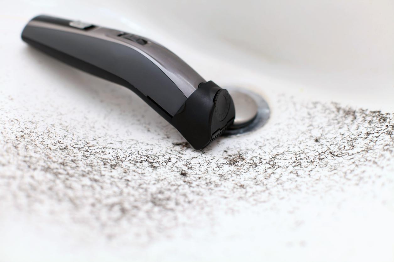 The bathroom sink will be permanently covered in beard trimmings