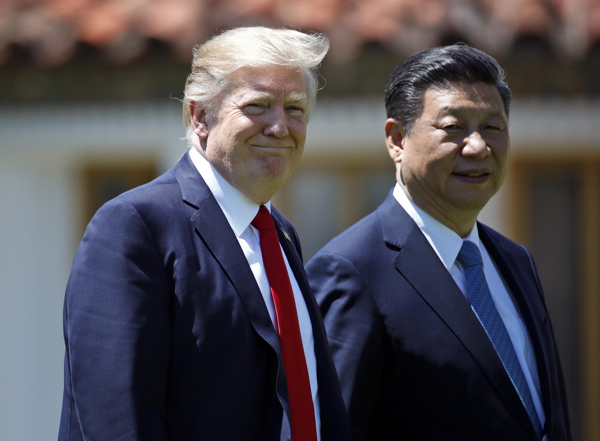 Mr Trump calls his relationship with Mr Xi ‘outstanding’