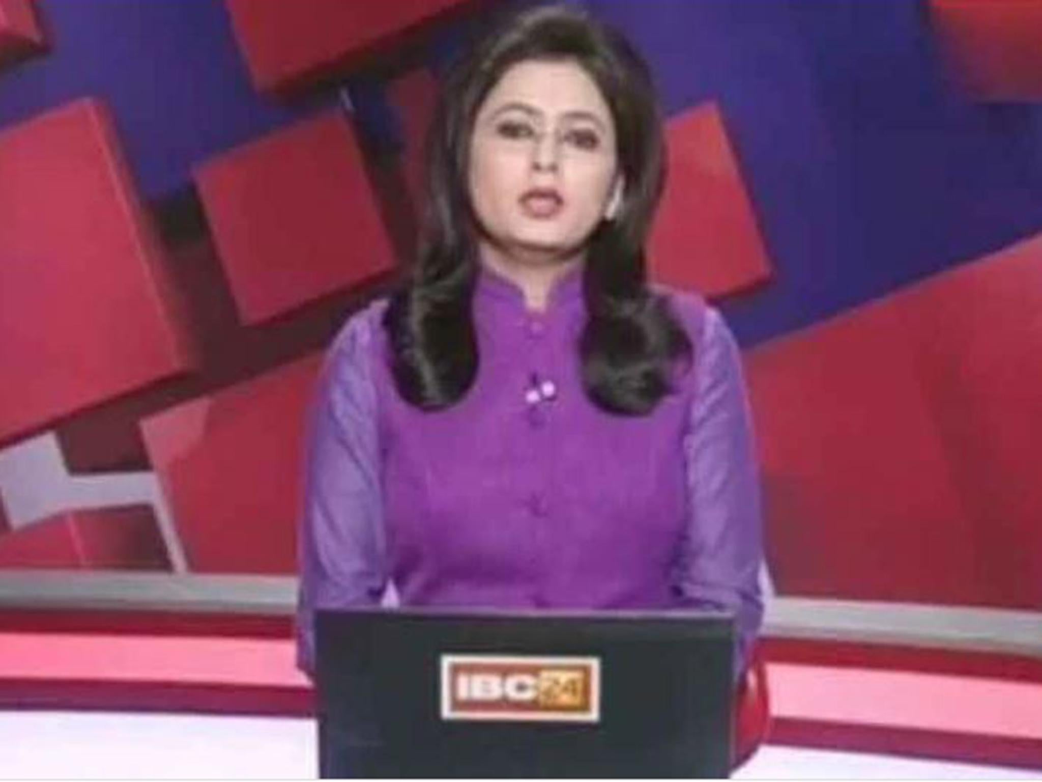 IBC-24 news anchor Supreet Kaur reads out the bulletin