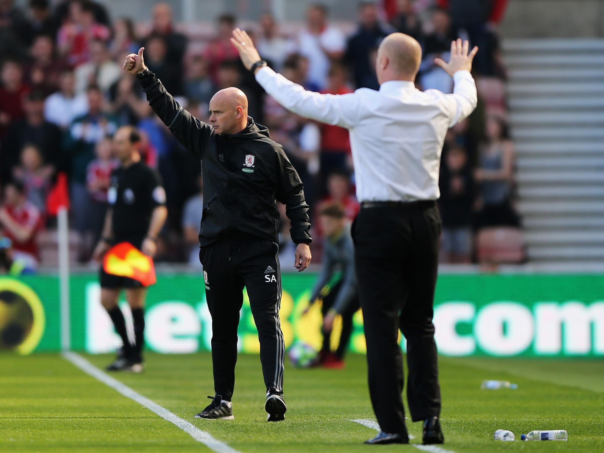 Both managers cut agitated figures on the touchline