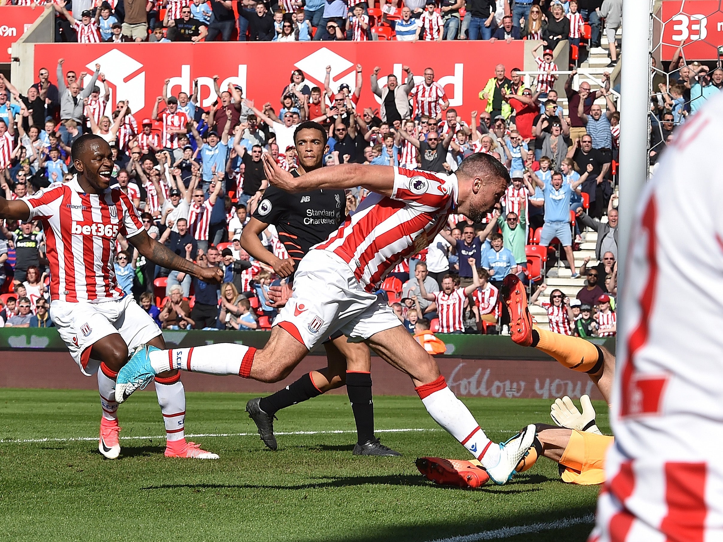 Walters gave Stoke the lead from close-range (Liverpool FC via Getty )