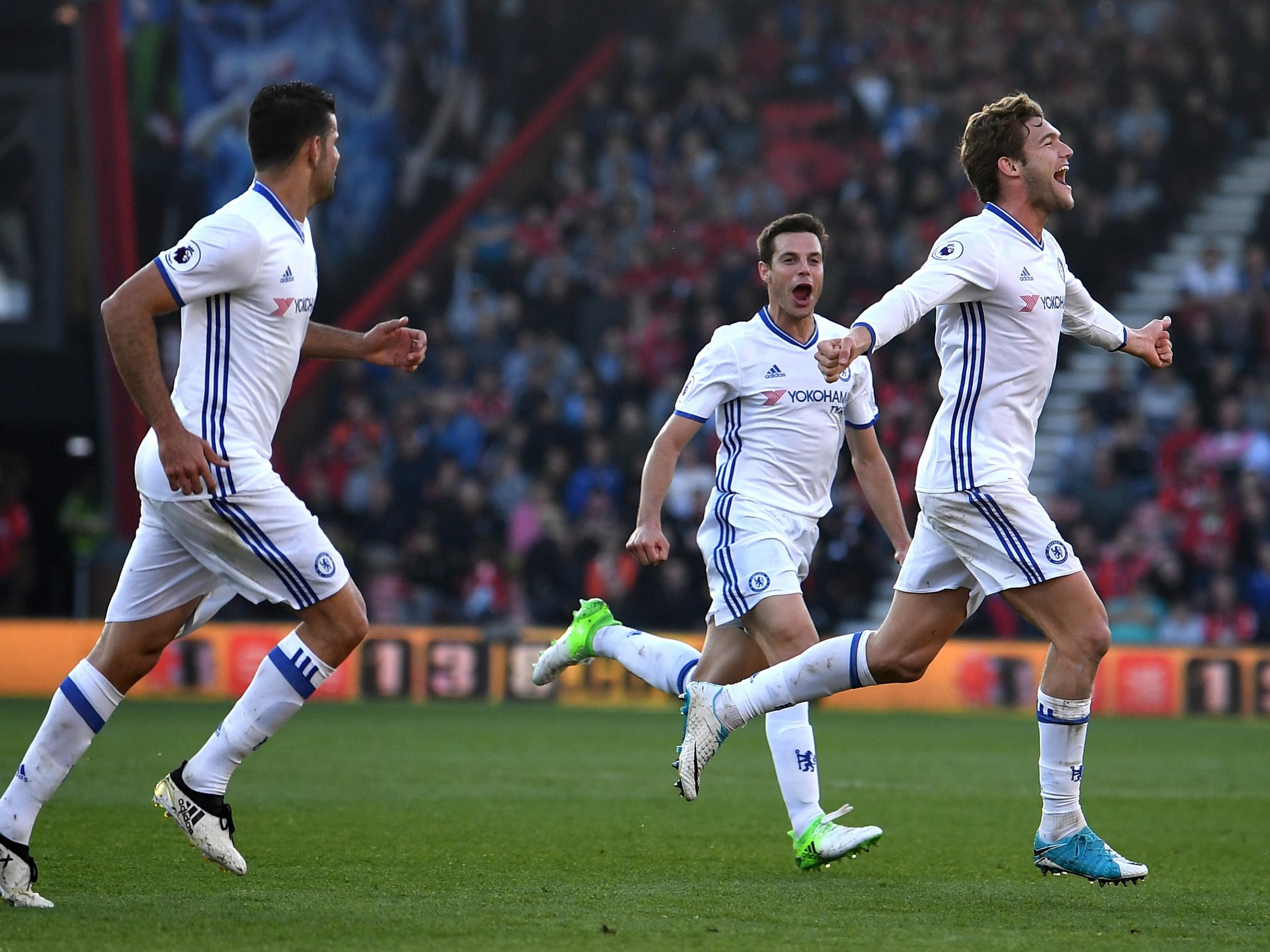 Alonso curled home a stunning free-kick