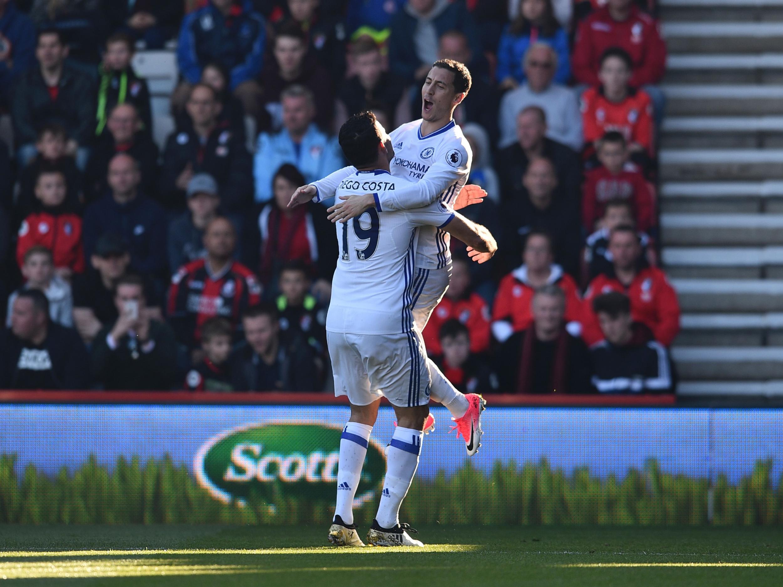 Hazard scored Chelsea's decisive second goal