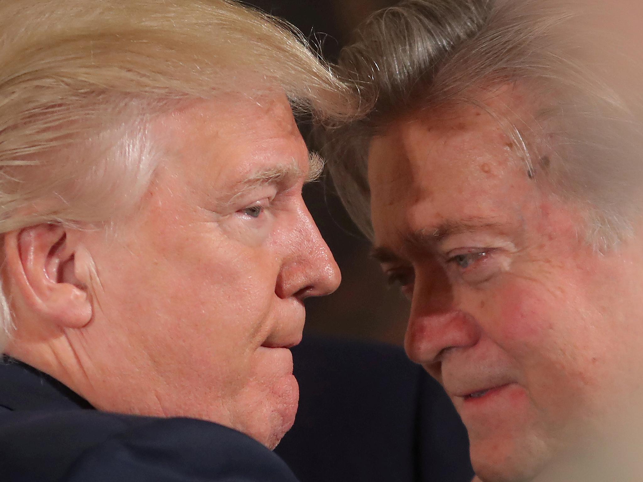 Steve Bannon founded the far-right website Breitbart which supported Donald Trump's presidential bid