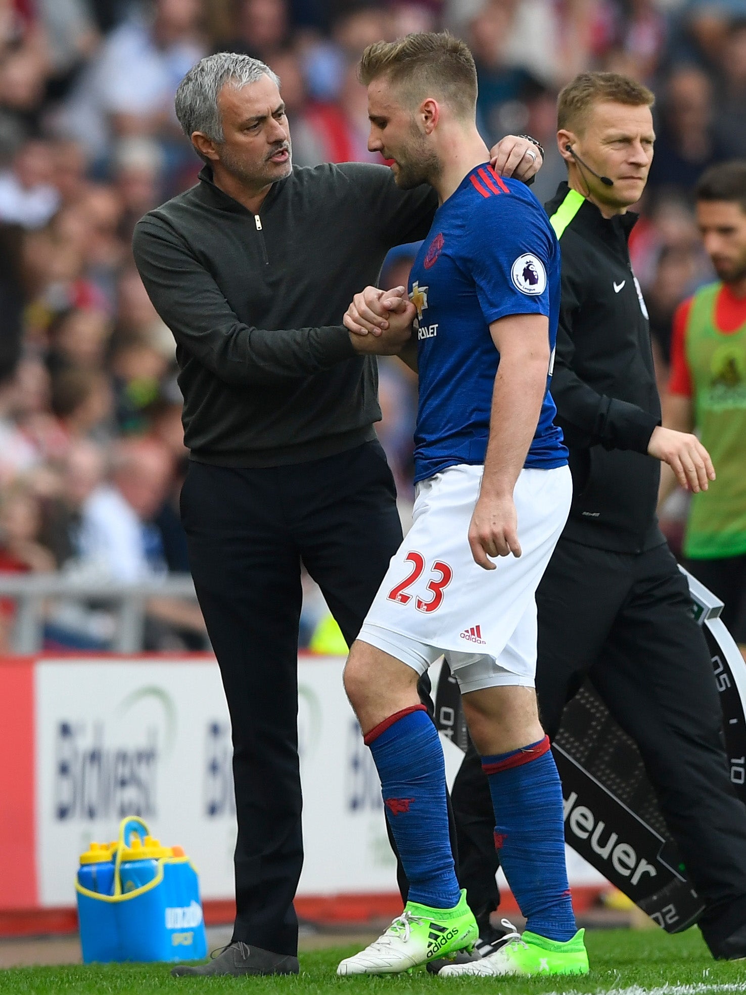 Mourinho was pleased with Shaw's performance (Getty )