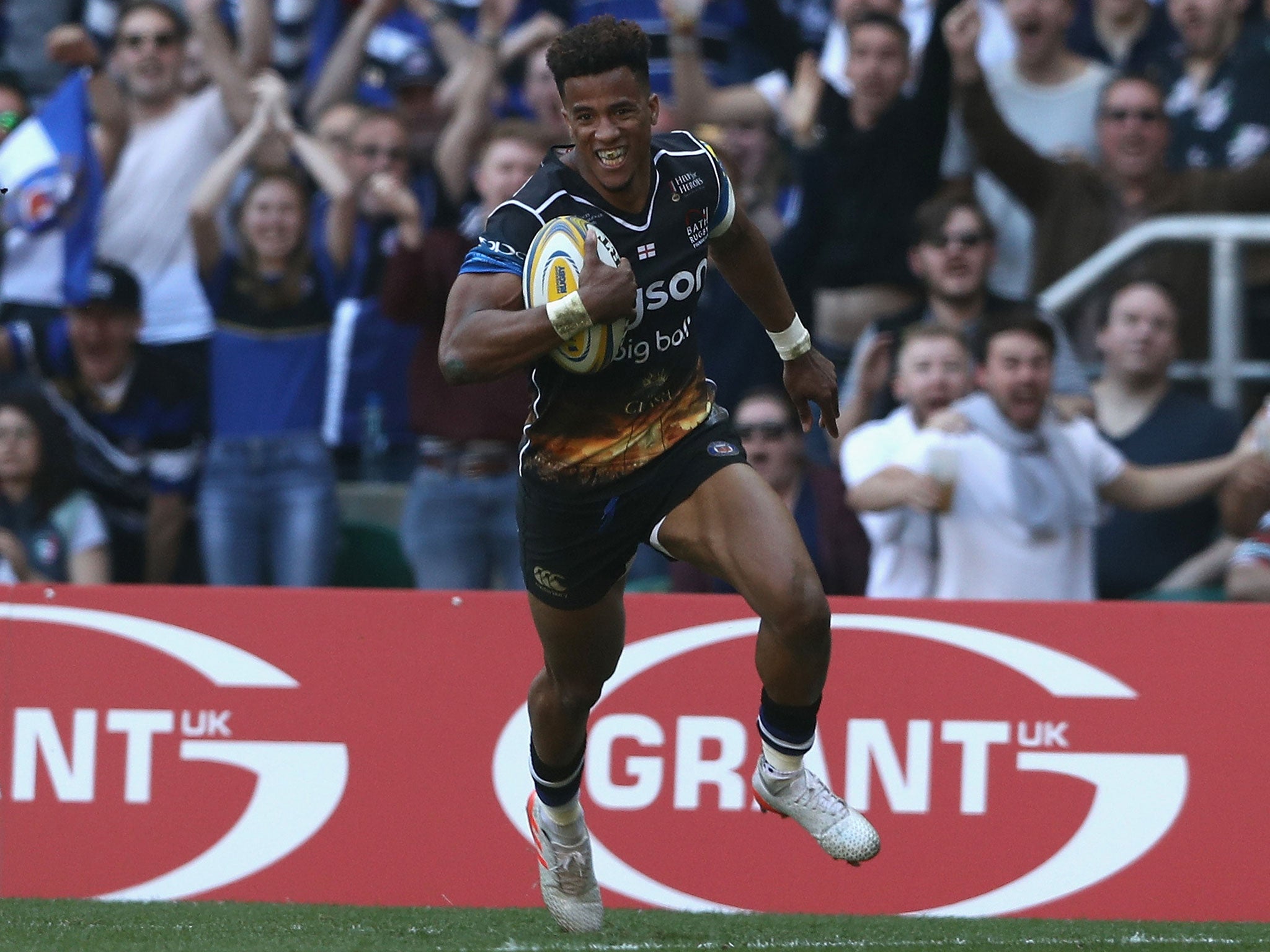 Anthony Watson could be in line for a permanent switch to full-back if his performance for Bath is anything to go by