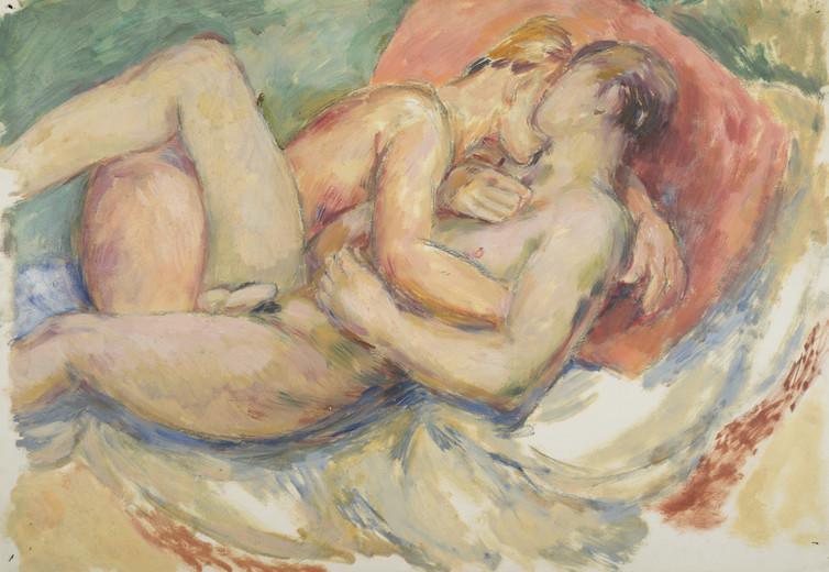 Duncan Grant, Erotic Embrace, circa 1950 (Tate)