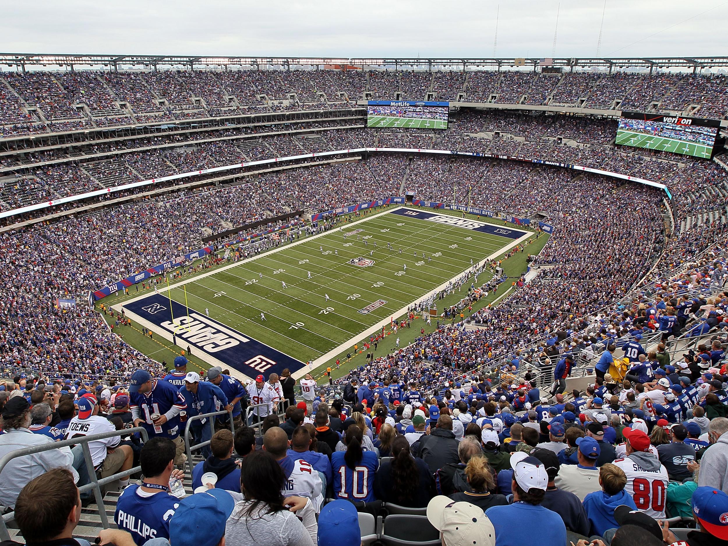 The 82,500 seat MetLife Stadium could be used to hold games