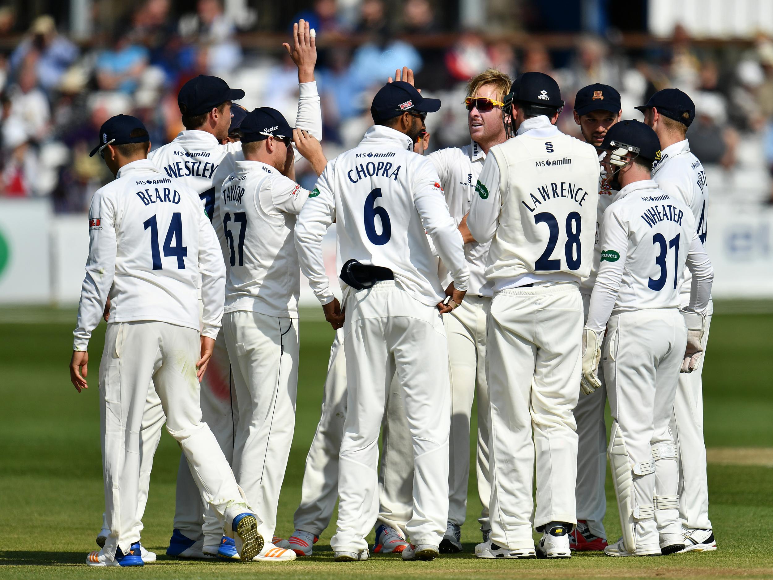 Lawrence's unbeaten knock of 141 helped Essex secure an encouraging draw
