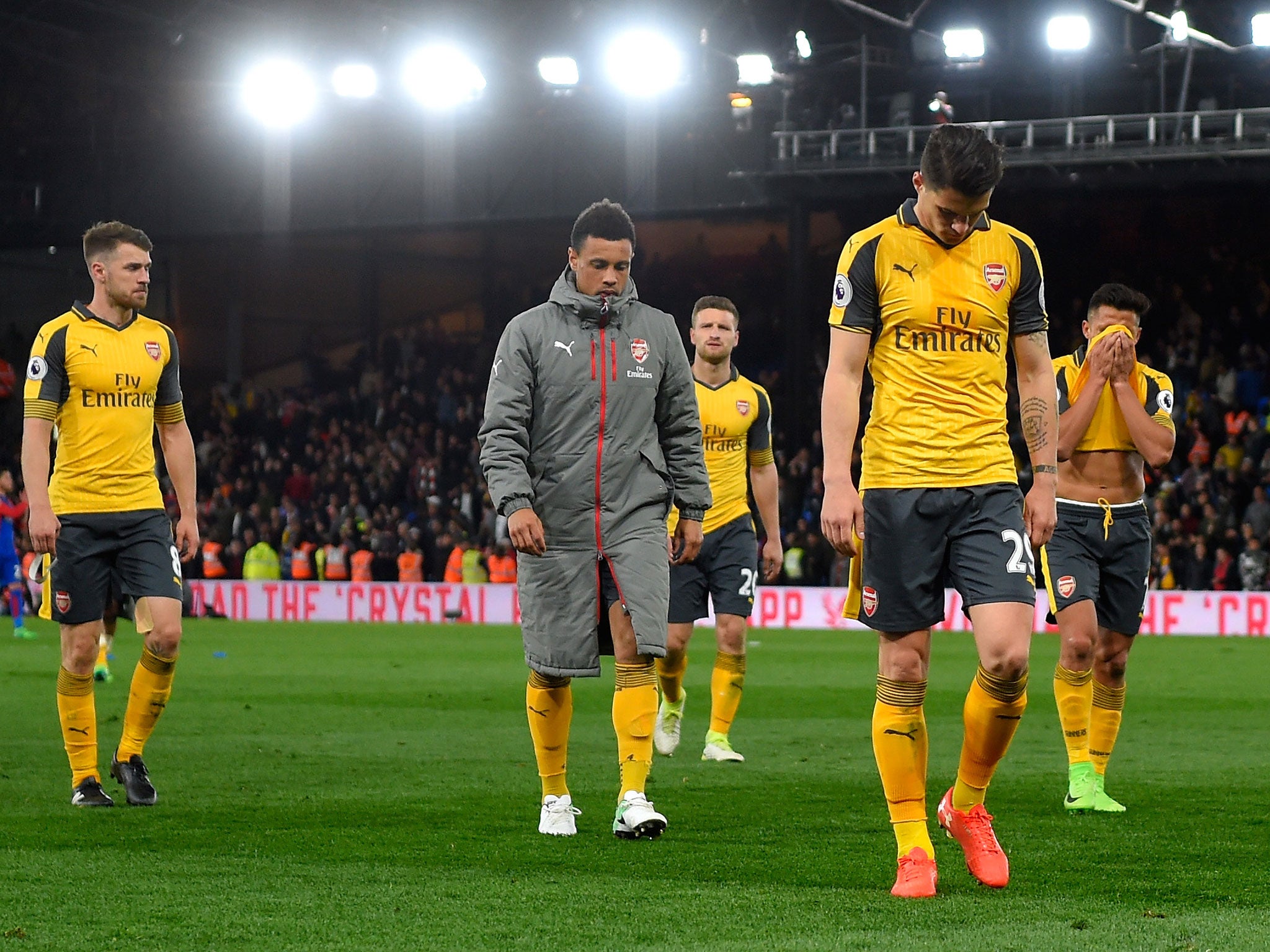 &#13;
Arsenal were booed by their own fans after the final whistle &#13;