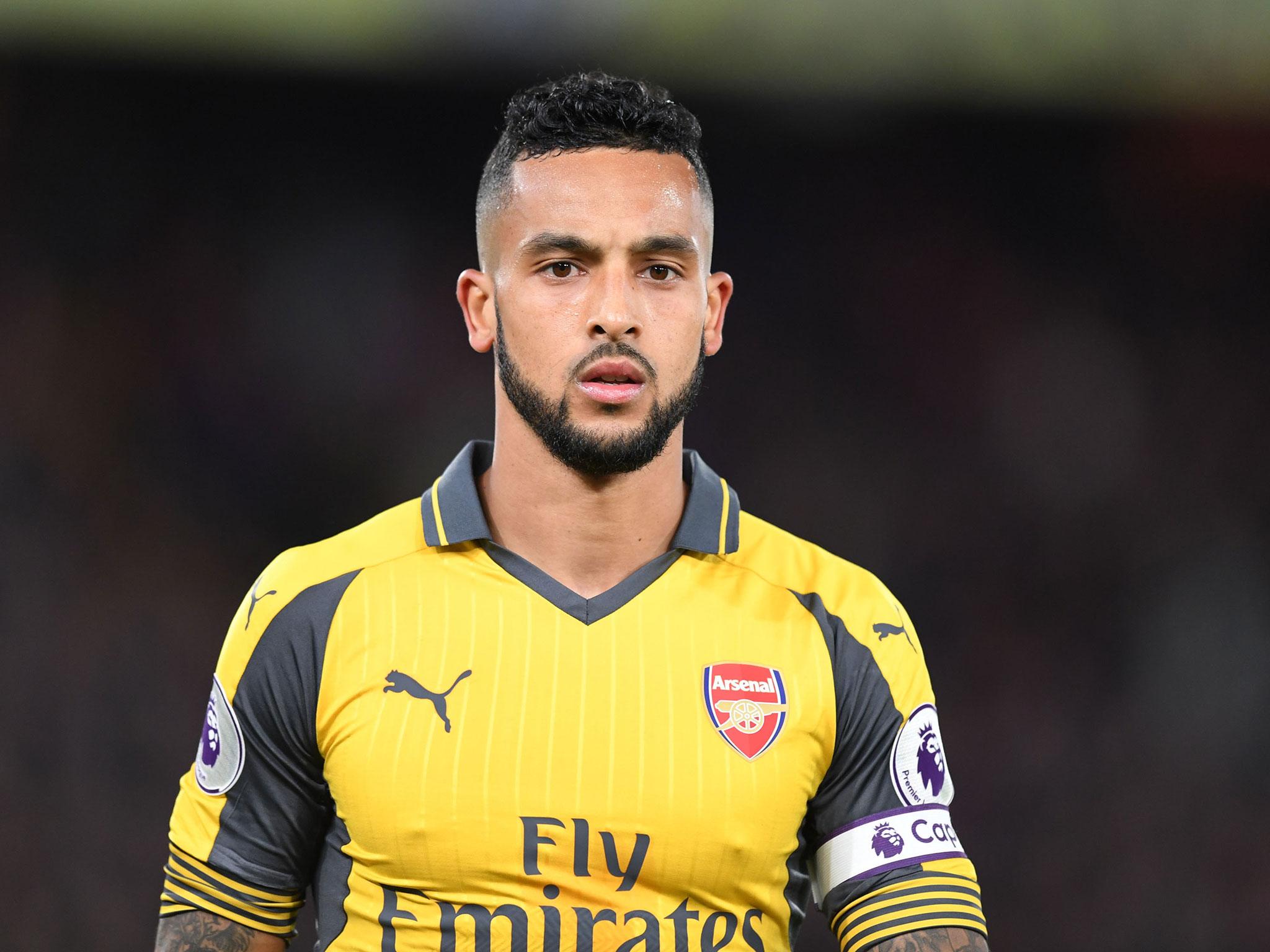 &#13;
Theo Walcott was handed the armband at Selhurst Park &#13;