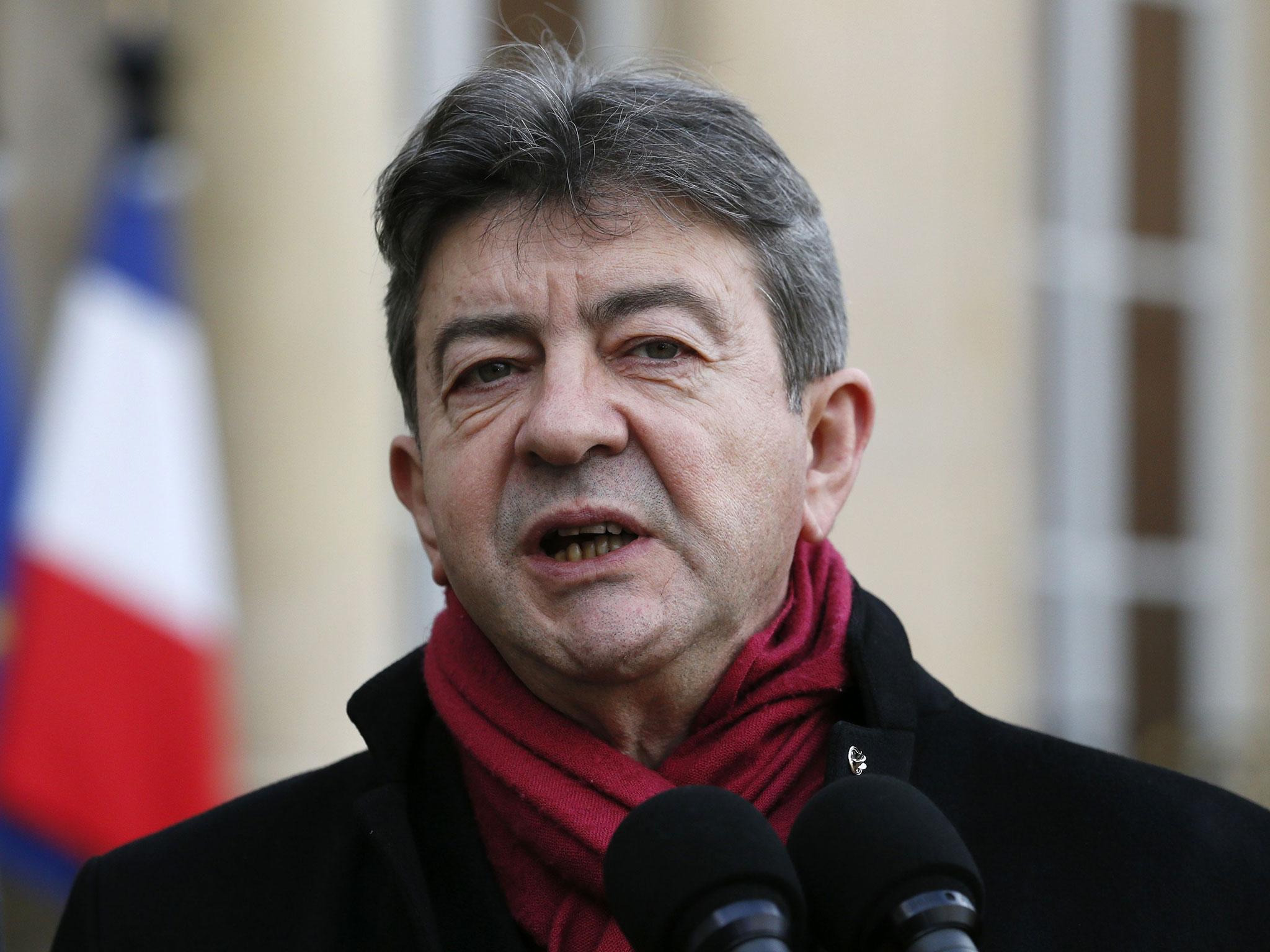 Far-left candidate Jean-Luc Melenchon wants a referendum on the country's membership of the European Union