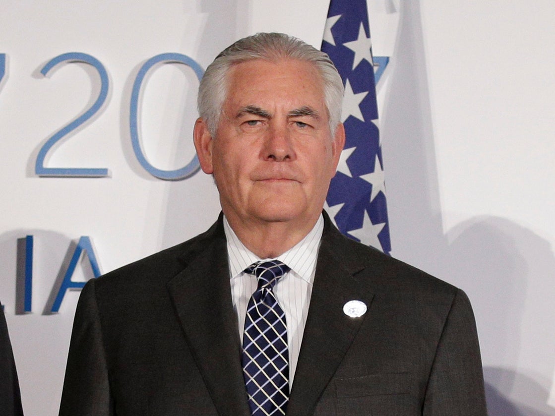 US Secretary of State Rex Tillerson