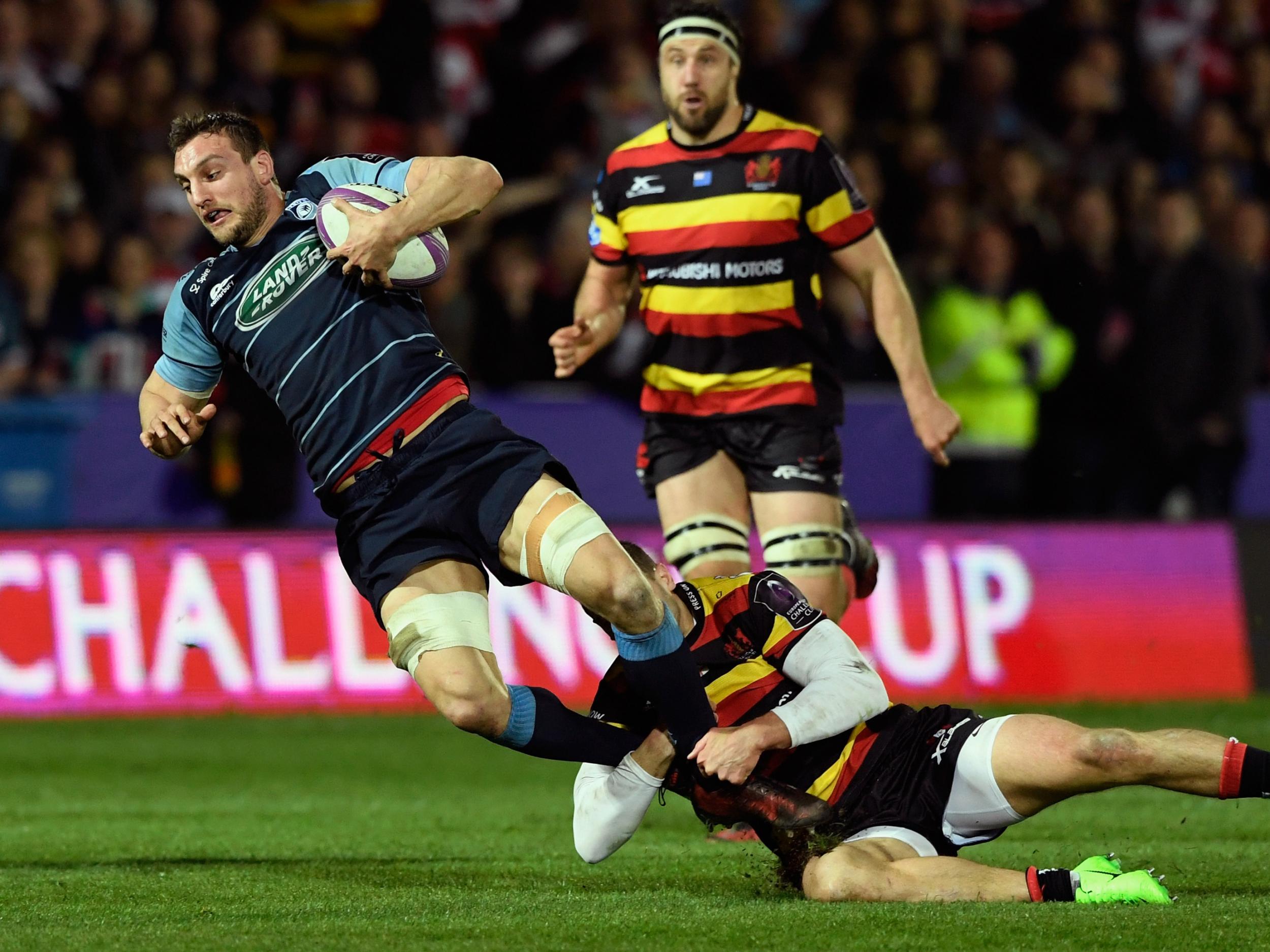 Warburton injured himself playing for Cardiff Blues