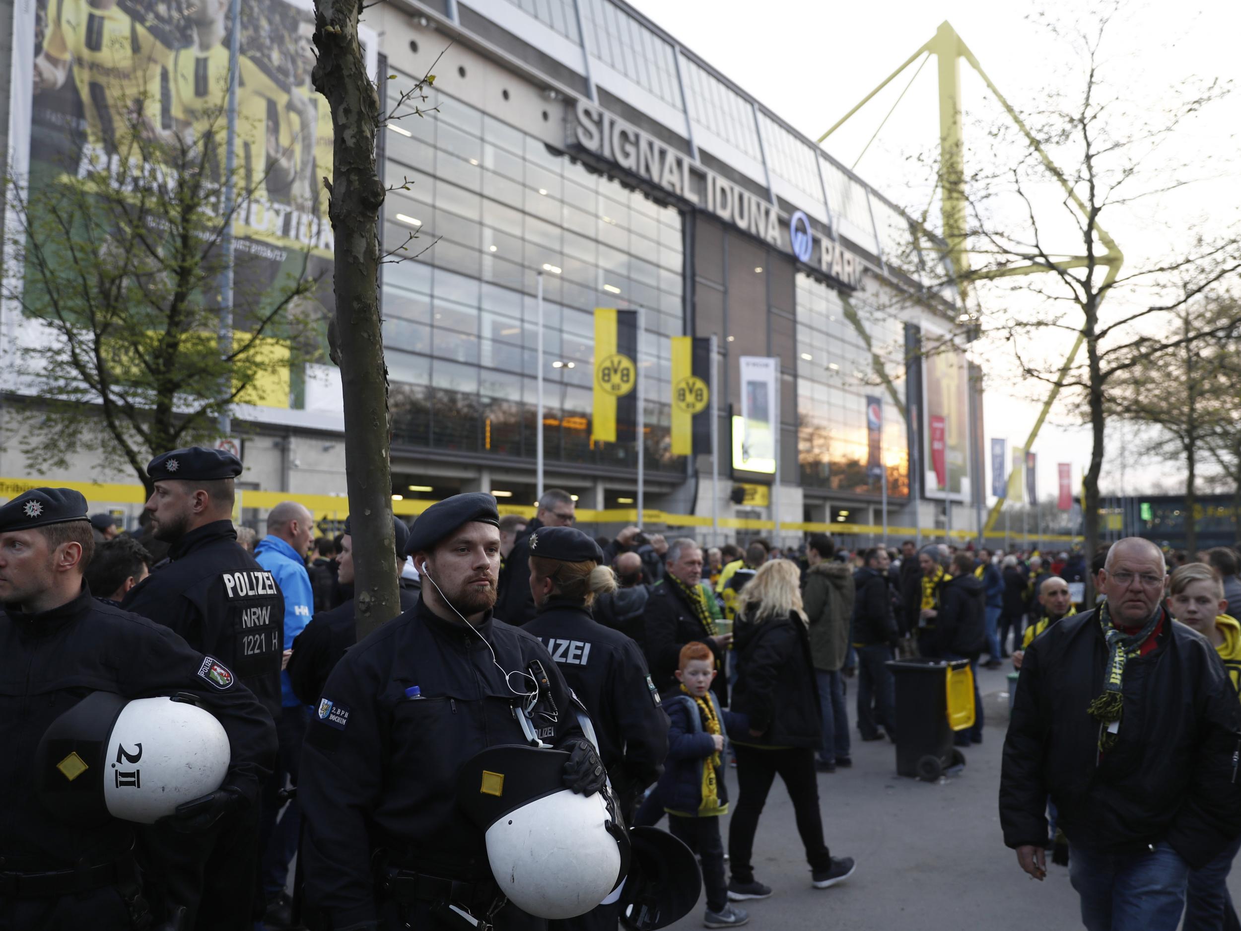 Police confirmed there was "no danger inside the stadium"