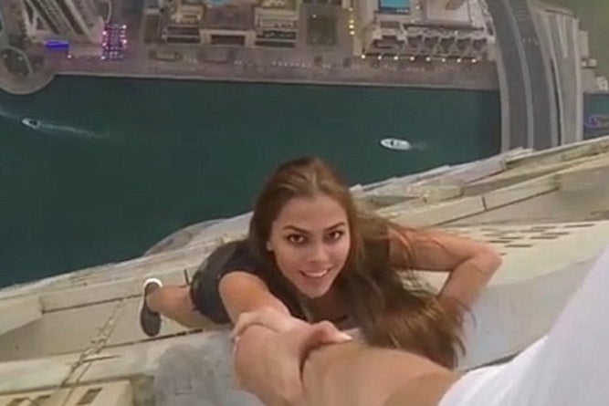 A Russian model went to great lengths to get the perfect Instagram shot