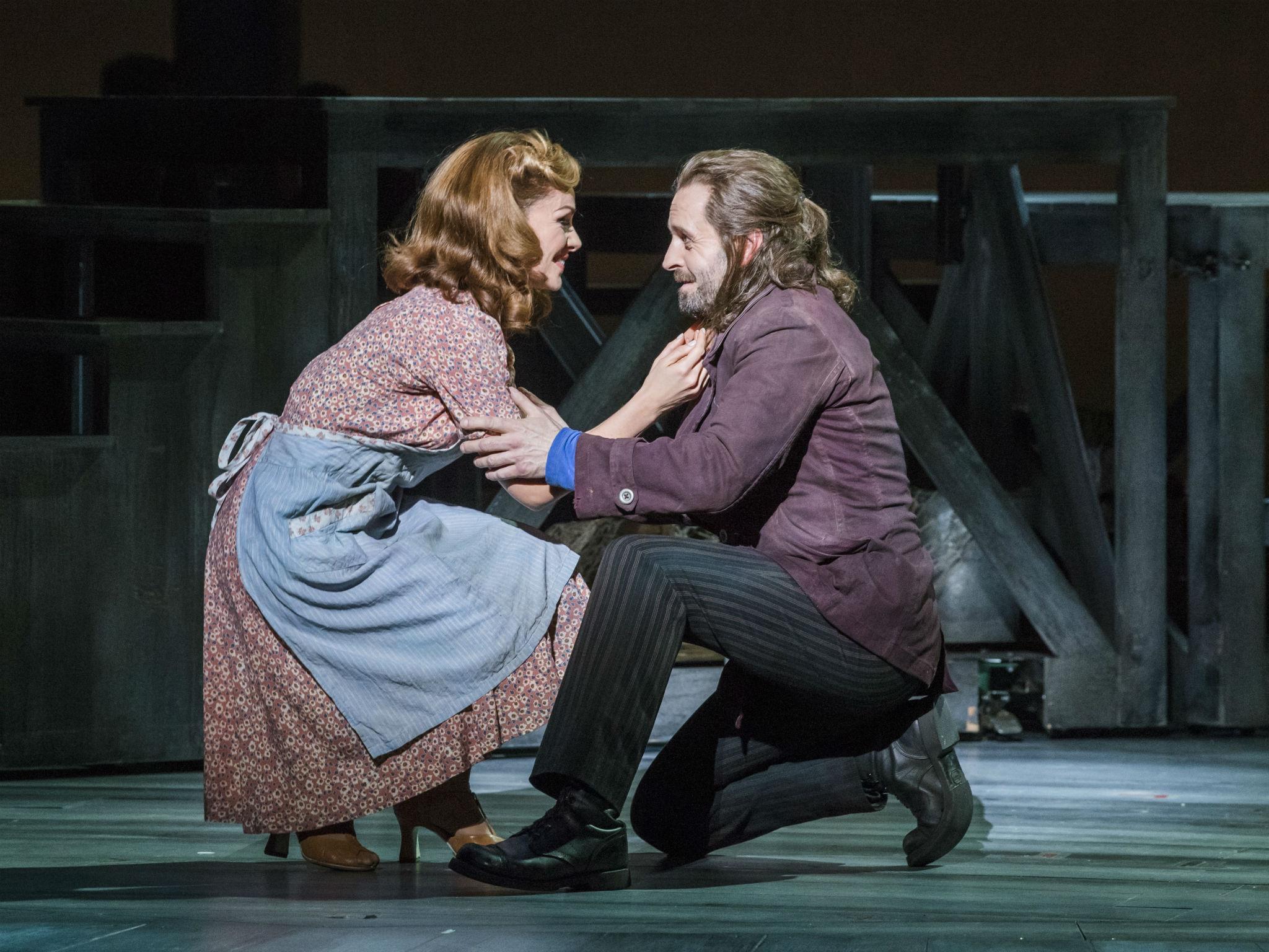 Katherine Jenkins as Julie Jordan and Alfie Boe as Billy Bigelow in 'Carousel' at London's Coliseum