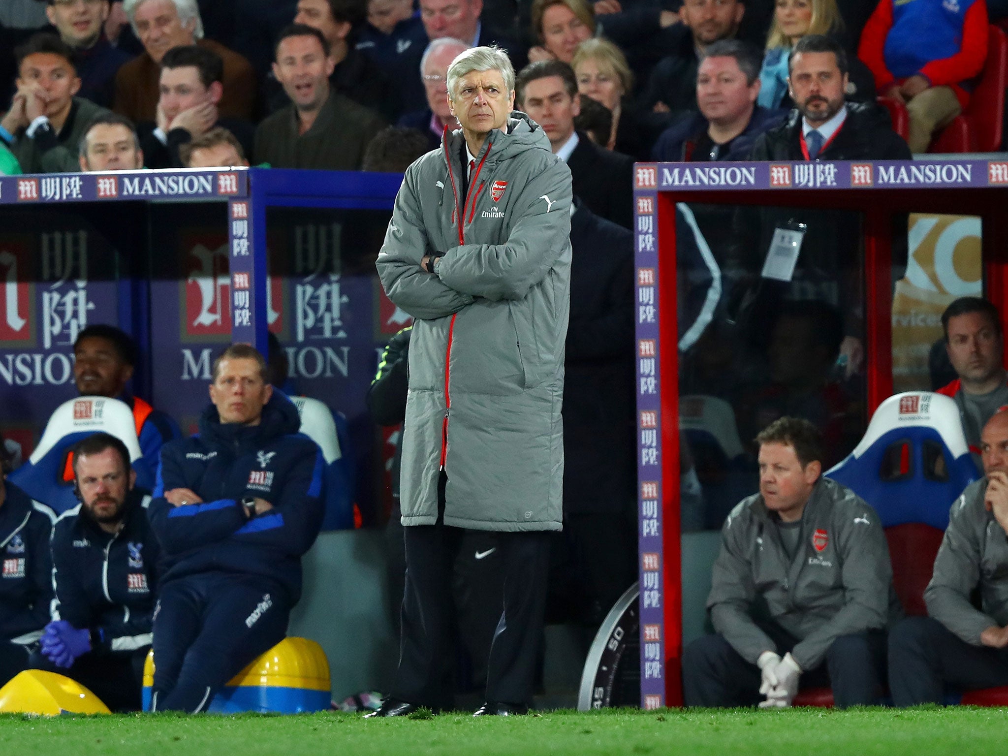 &#13;
Wenger ditched his 4-2-3-1 formation after defeats by West Brom and Palace &#13;