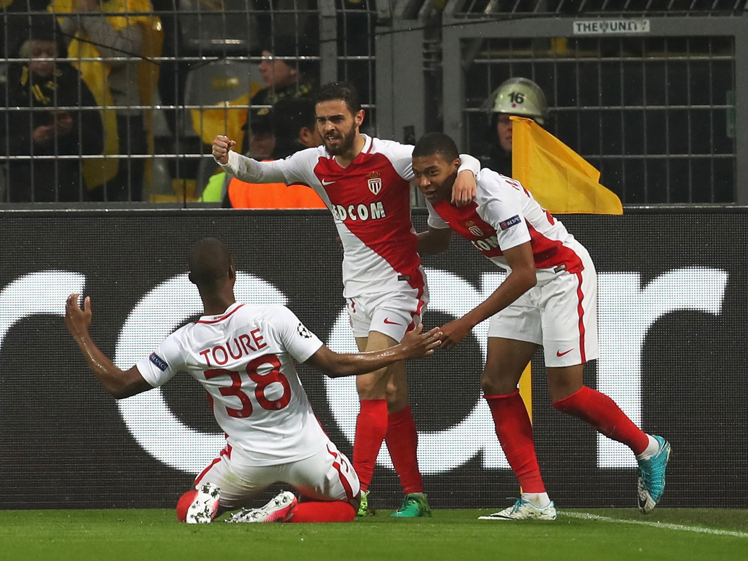 The 18-year-old celebrates his opening goal