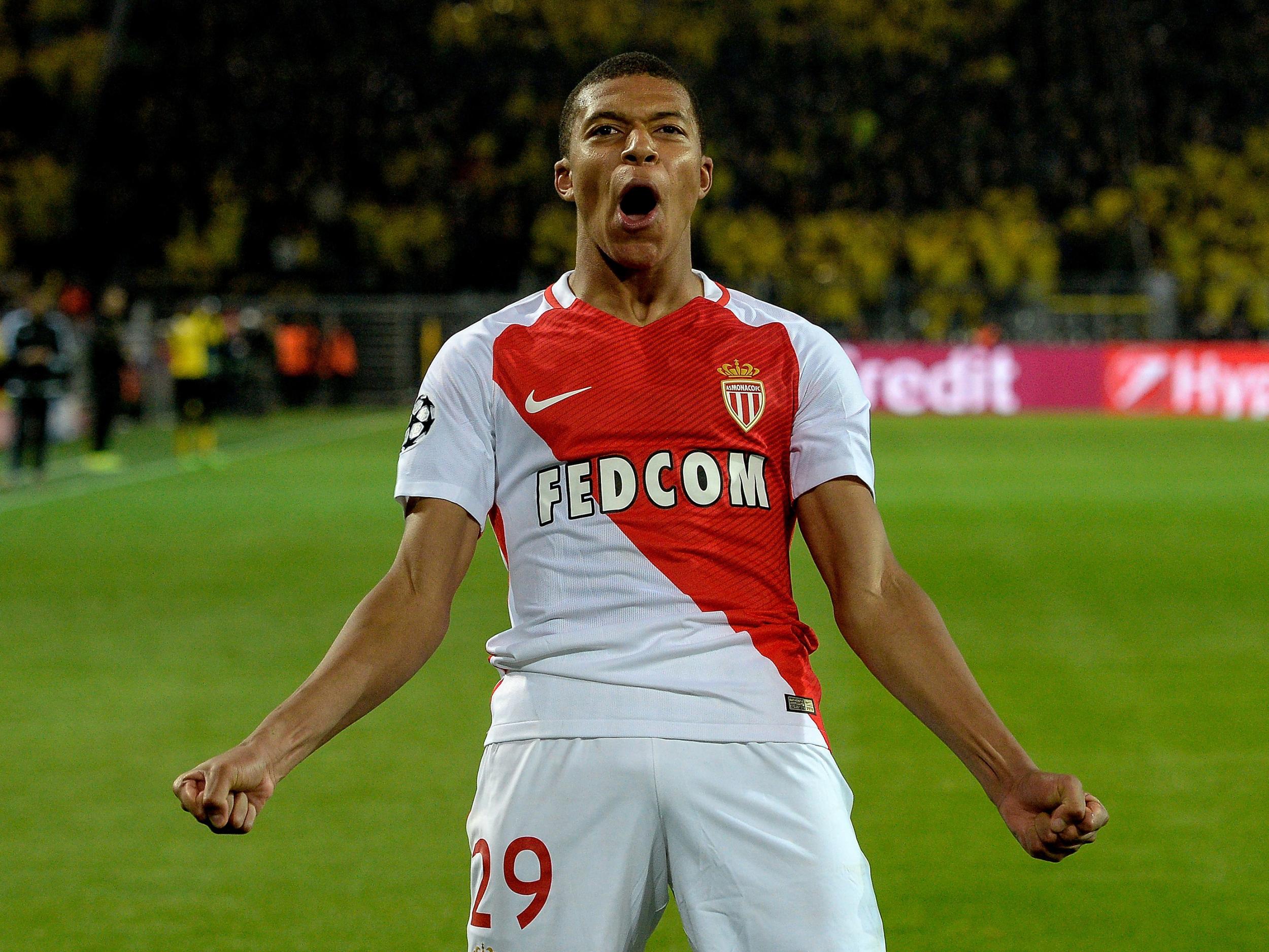 Mbappe celebrates his tremendous second goal