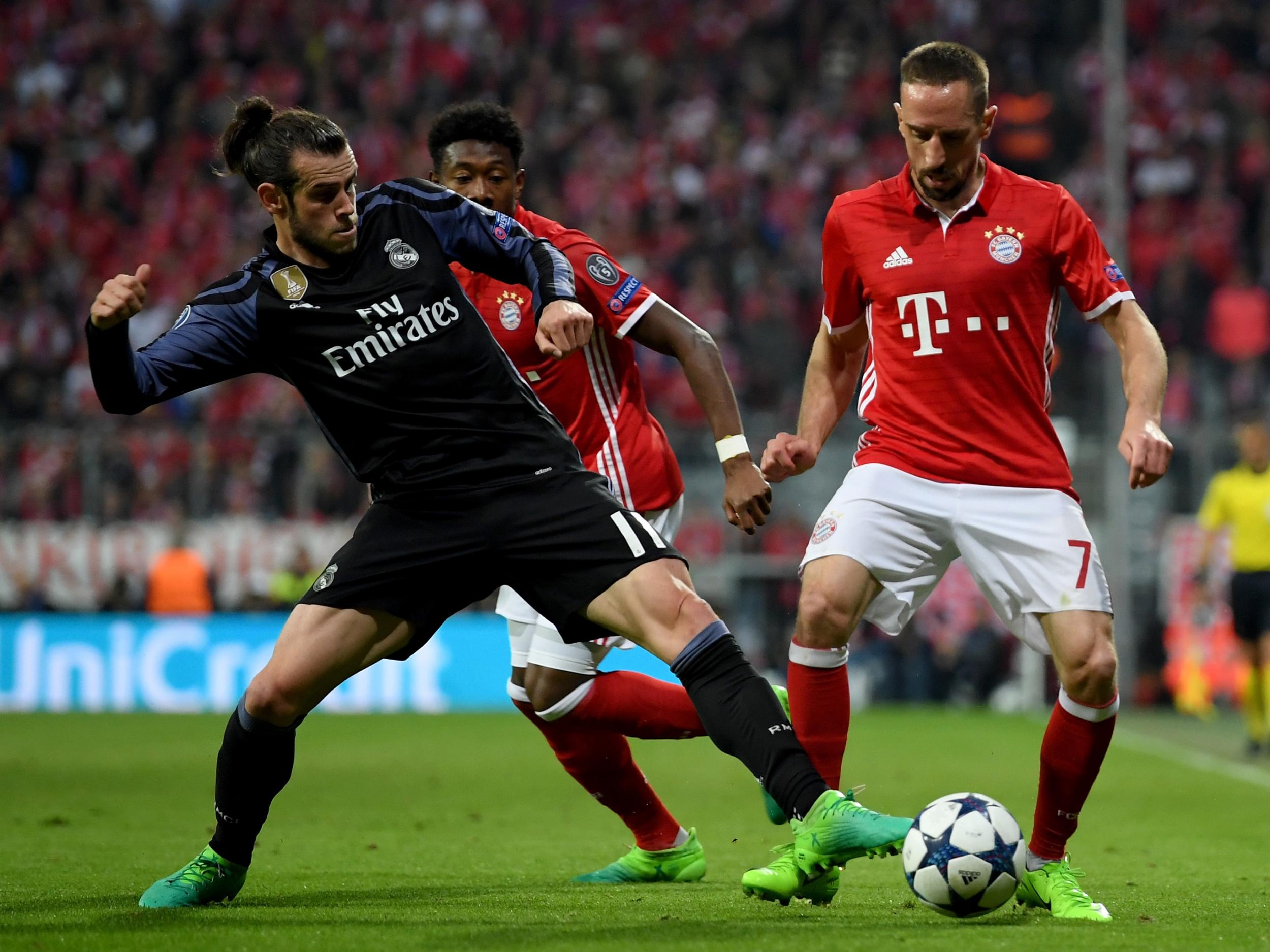 
Bale took a knock to his ankle in the first leg against Bayern 