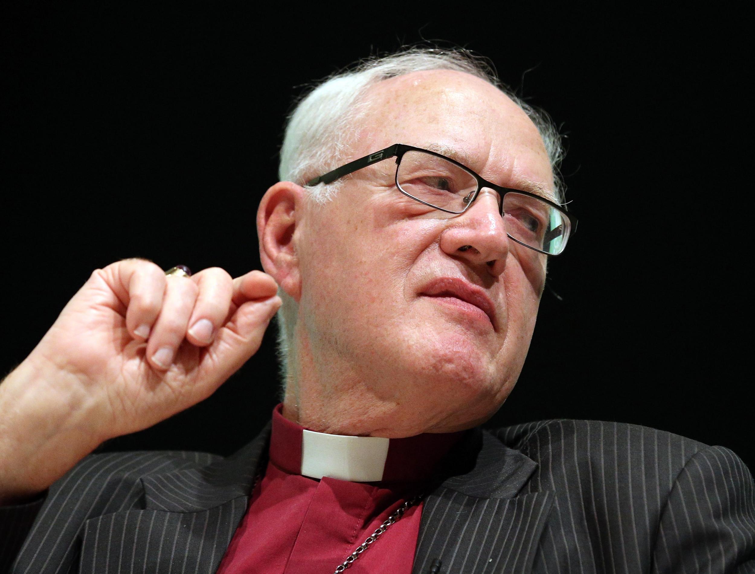 Former Archbishop of Canterbury, Lord Carey, attends a Conservative Party Conference in 2012