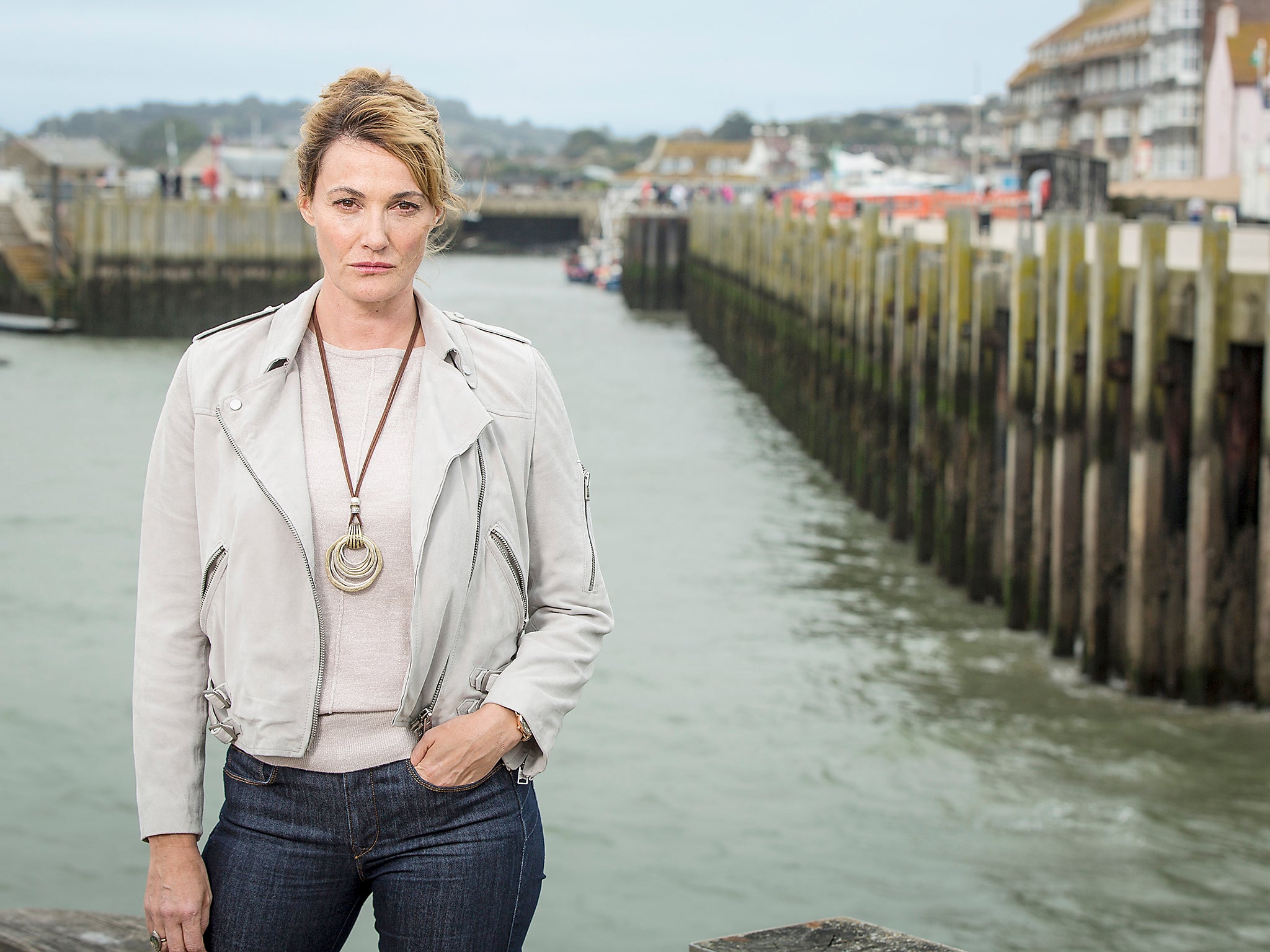 Sarah Parish plays Cath, the wife of a suspect, in the last-ever ‘Broadchurch’