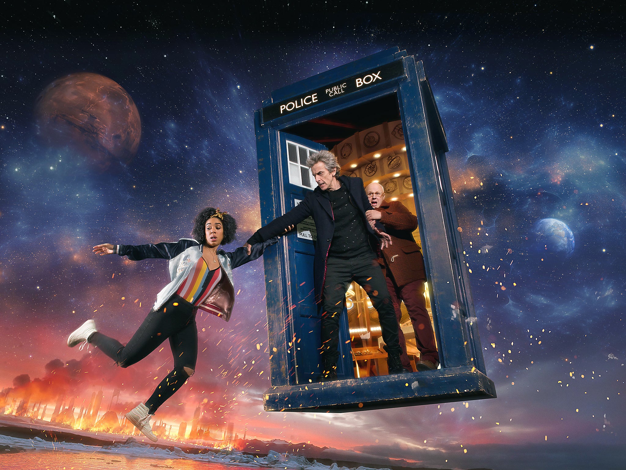 Pearl Mackie, Peter Capaldi and Matt Lucas usher in a new series of Time Lord adventures