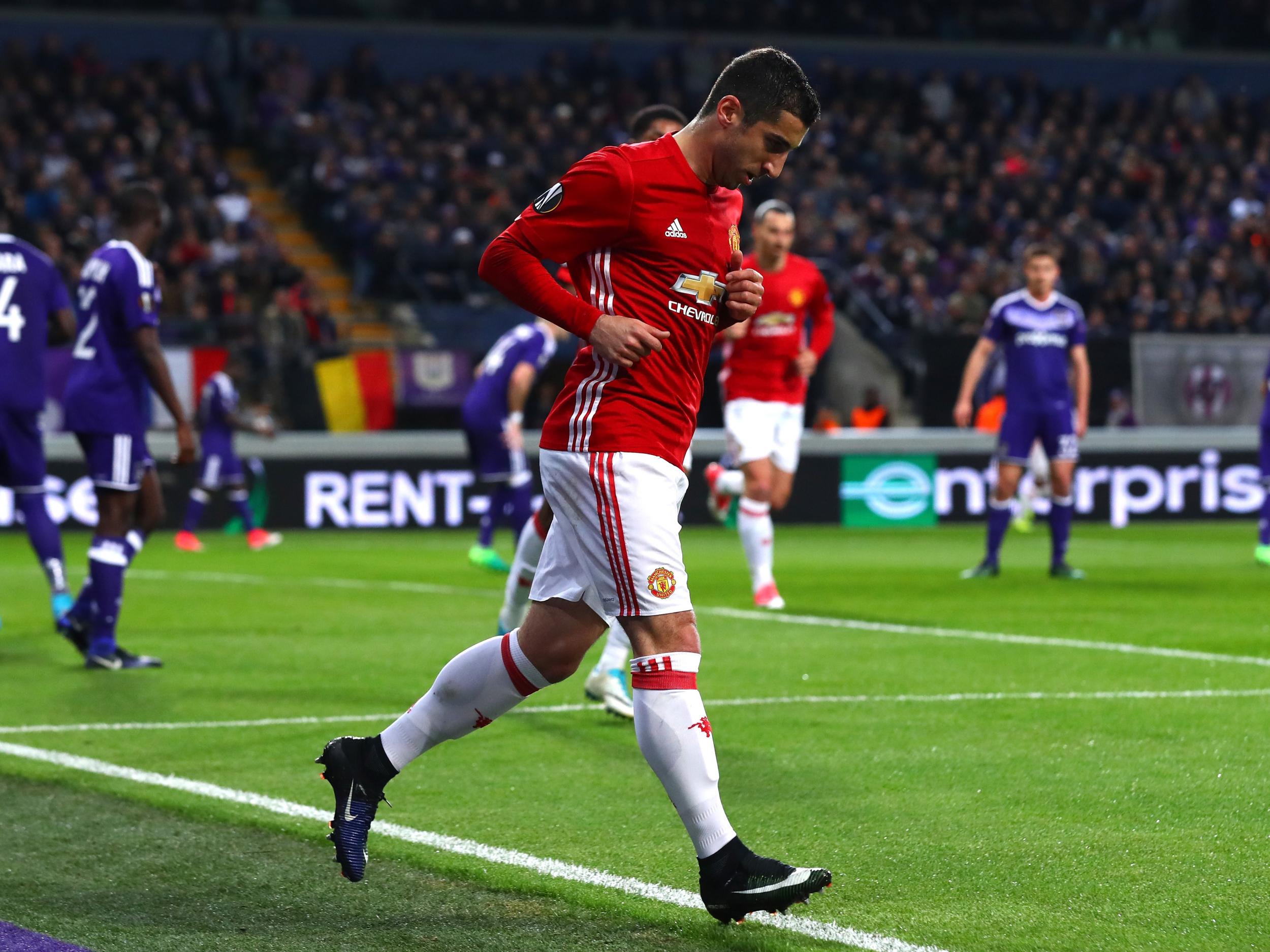 Mkhitaryan got the goal from the tightest of angles