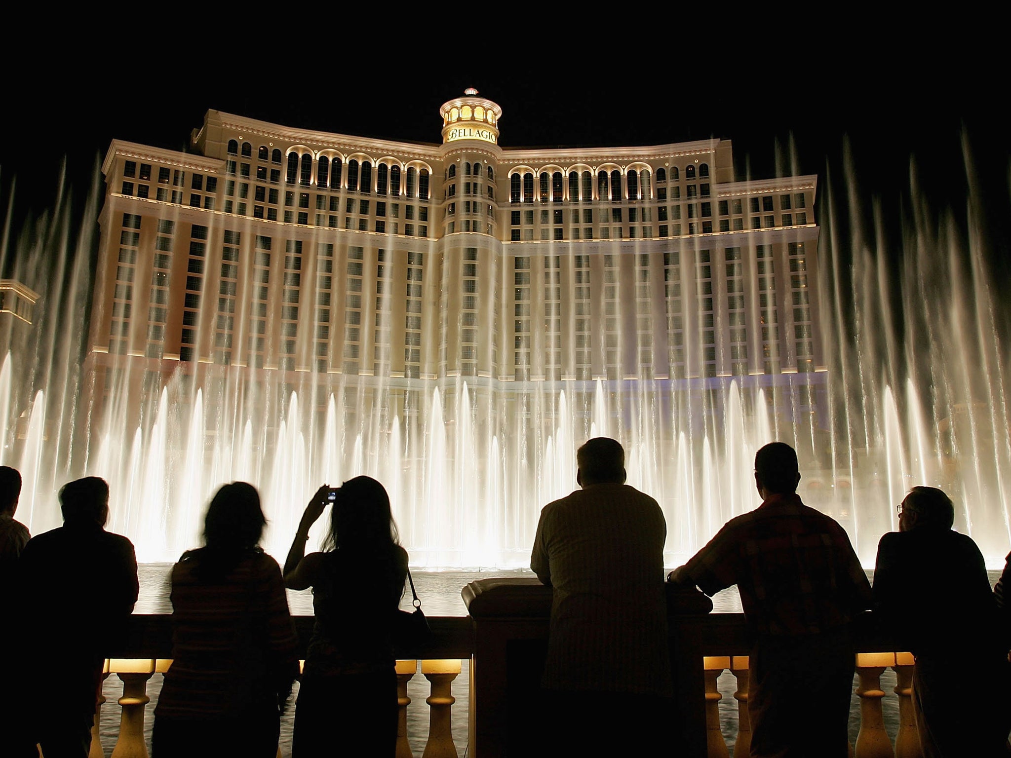 The Bellagio Hotel's fountain