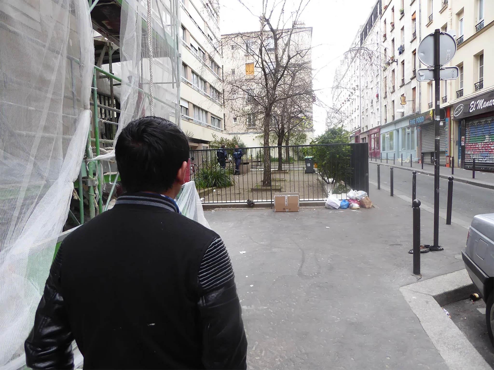 Siddiq, 16, outside the Red Cross centre where child refugee applications are processed - and normally rejected