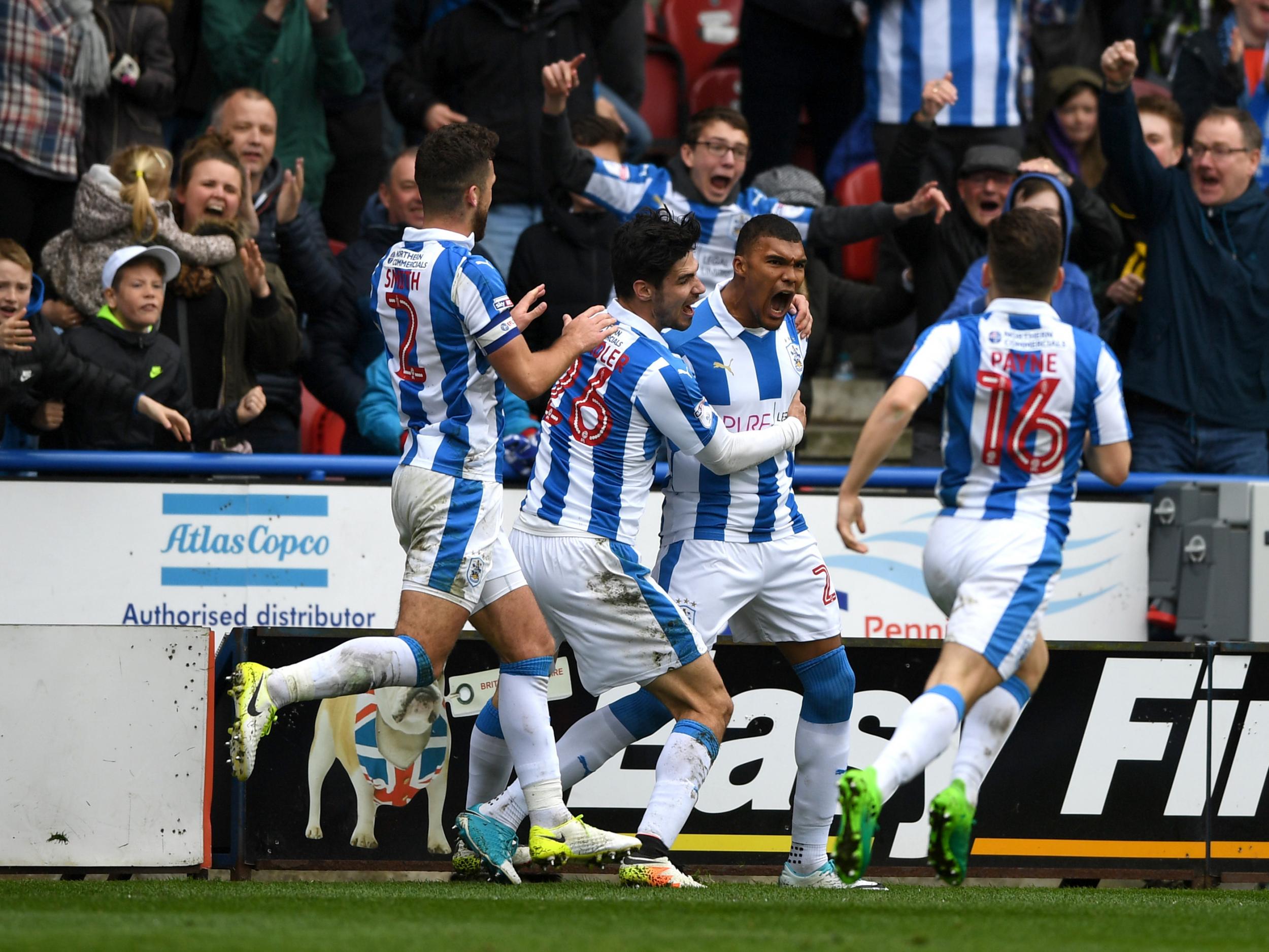 Collin Quaner turned the ball in at the death after Aaron Mooy missed his penalty