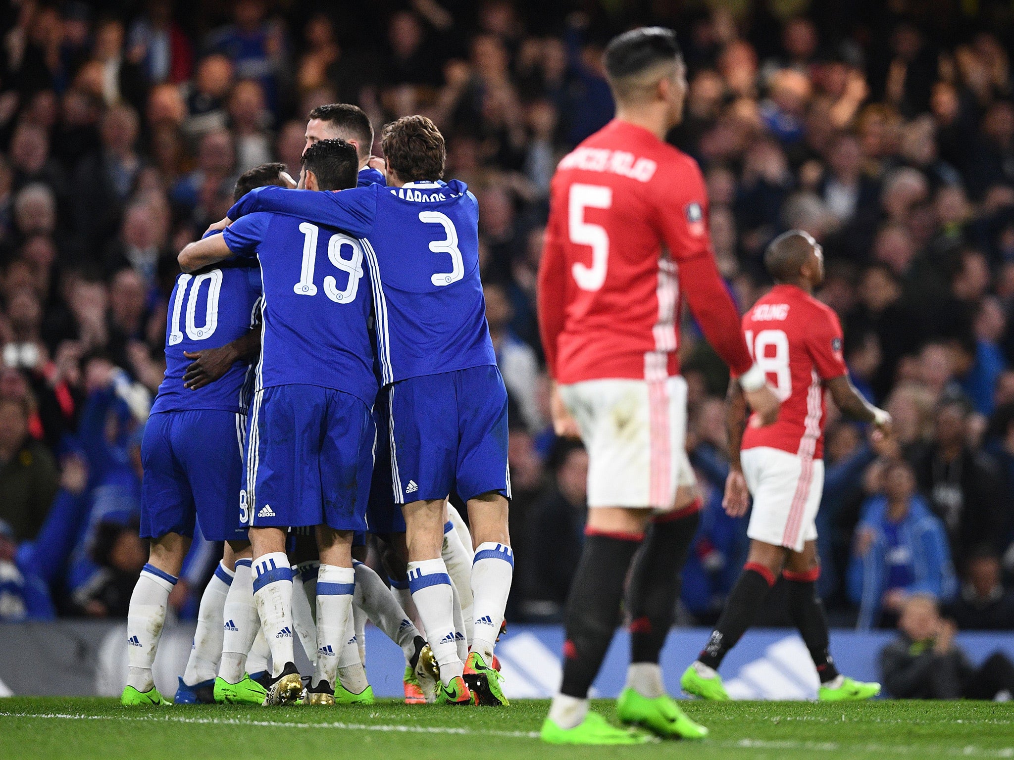 Chelsea have already beaten United twice this season