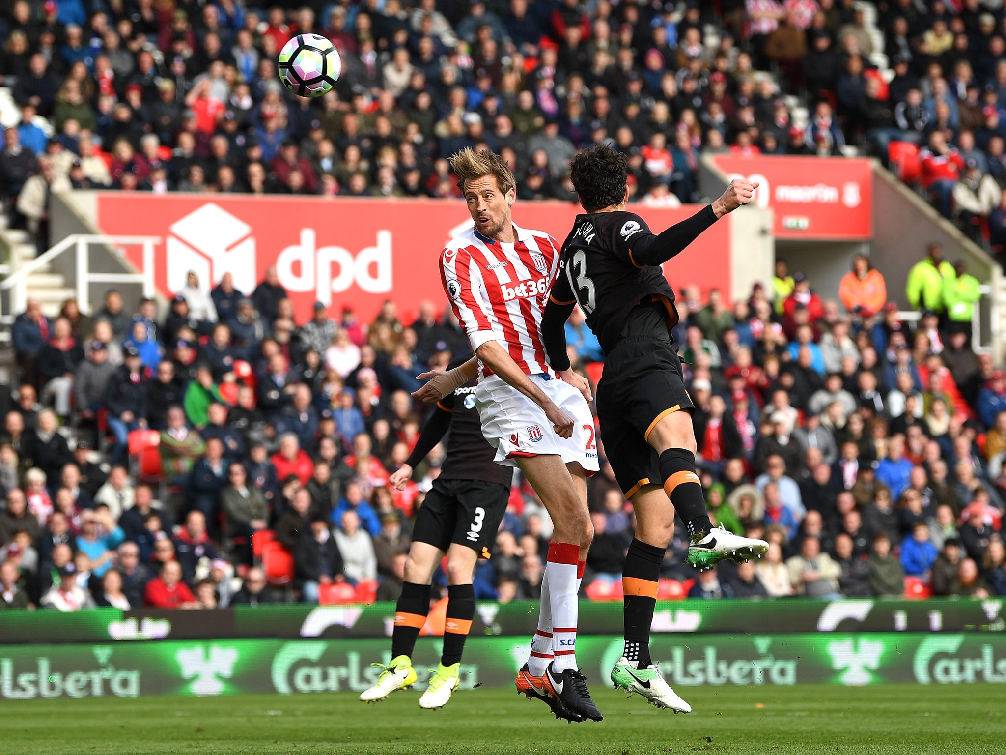 Stoke's lead was restored through the head of Peter Crouch