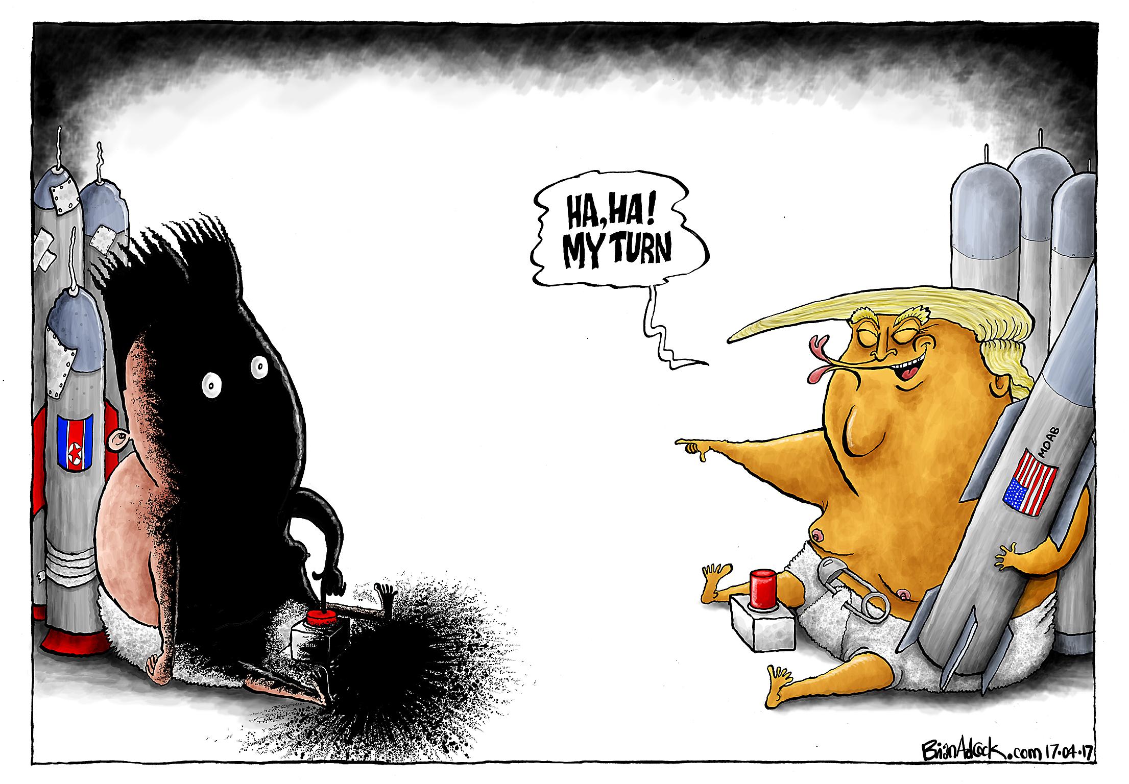 Trump's first 100 days have seen him aggressively ramp up tensions with his nuclear rivals in North Korea