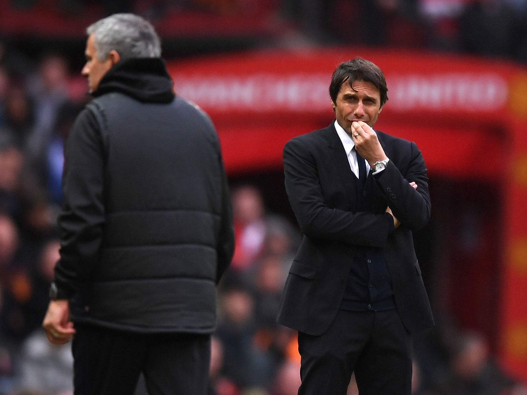 Antonio Conte and Jose Mourinho did not clash as they had at Stamford Bridge