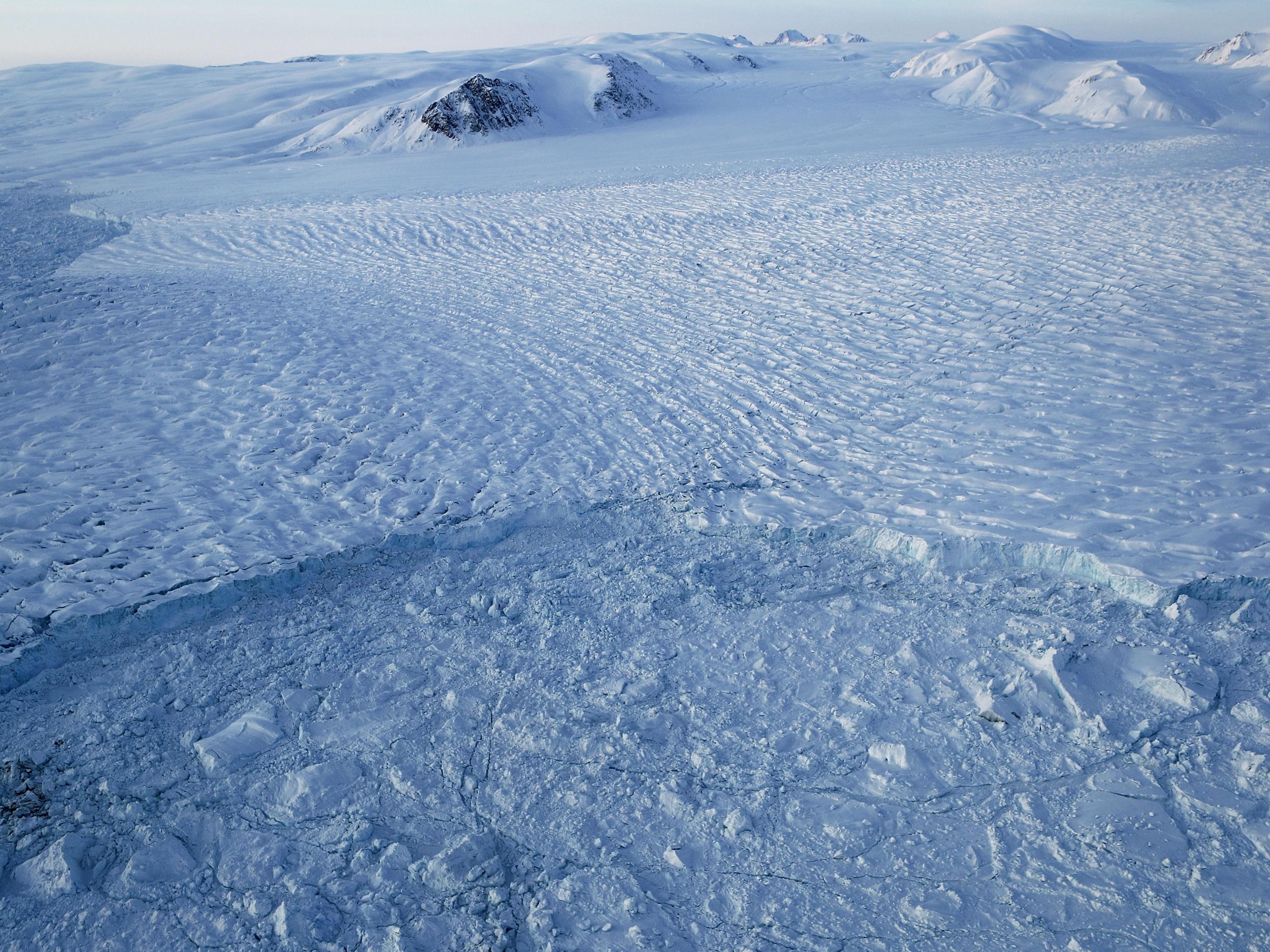 Researchers reported declining sea ice and melting glaciers in the Arctic