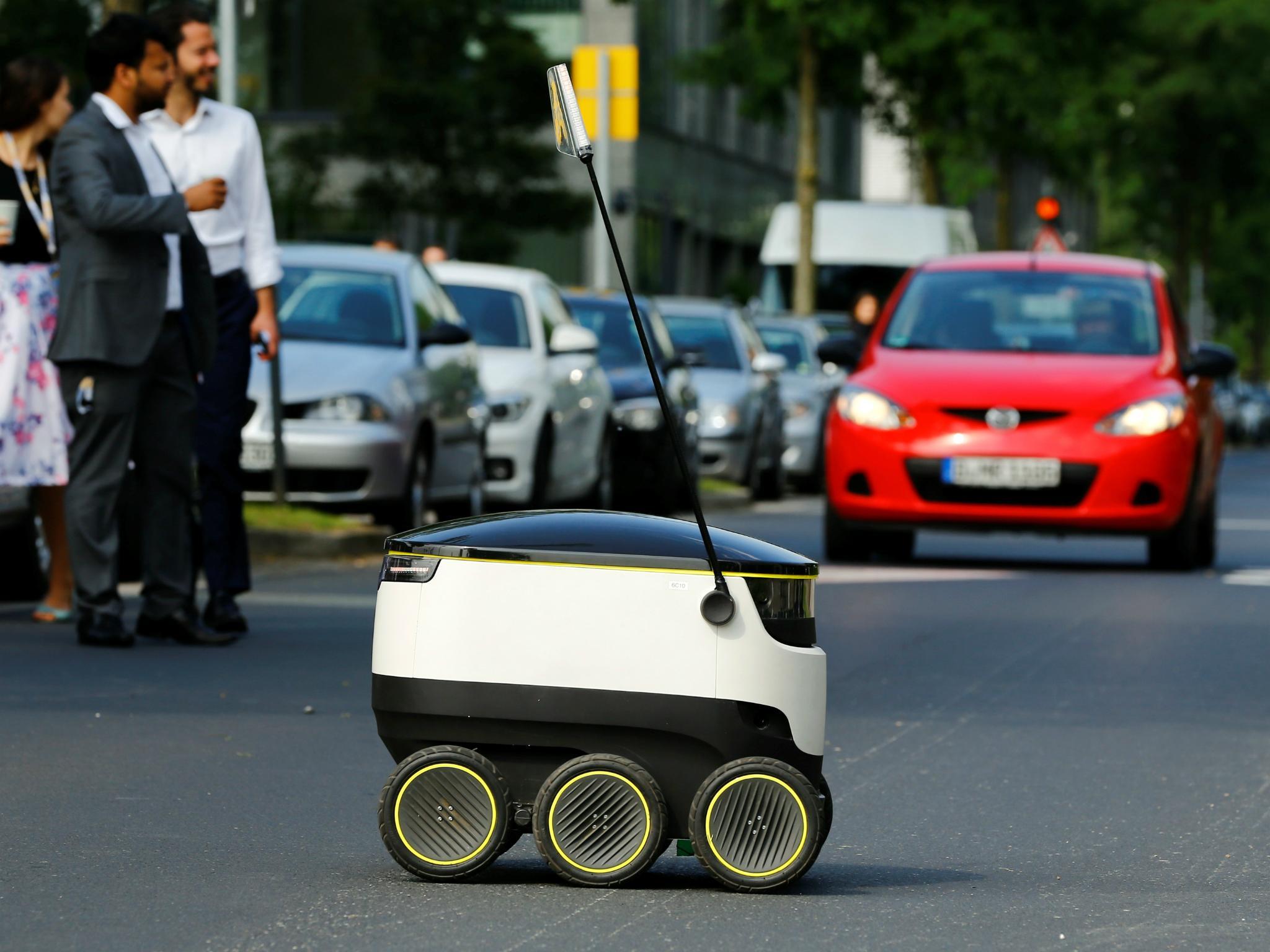 During the trial, human operators will supervise three robots each