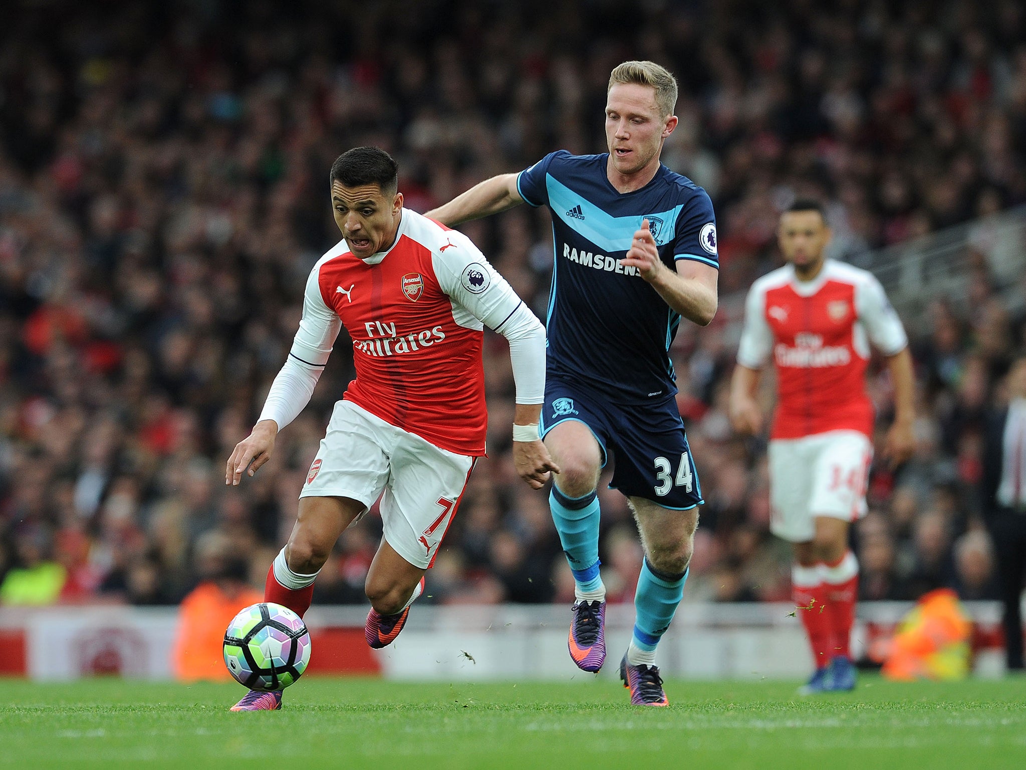 Arsenal travel to Middlesbrough on Monday evening