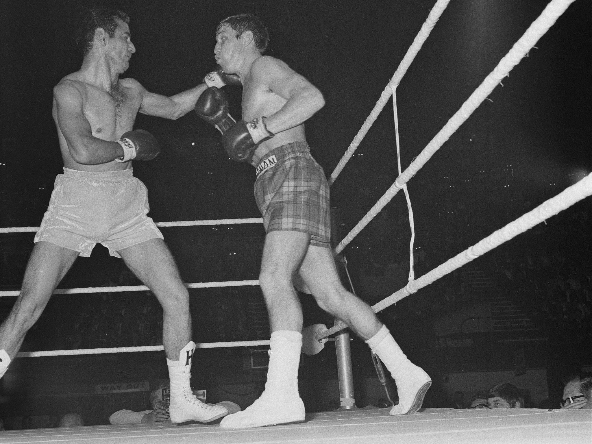 Ken Buchanan (right) travelled to Puerto Rico to become Britain's first world champion of the 1970s