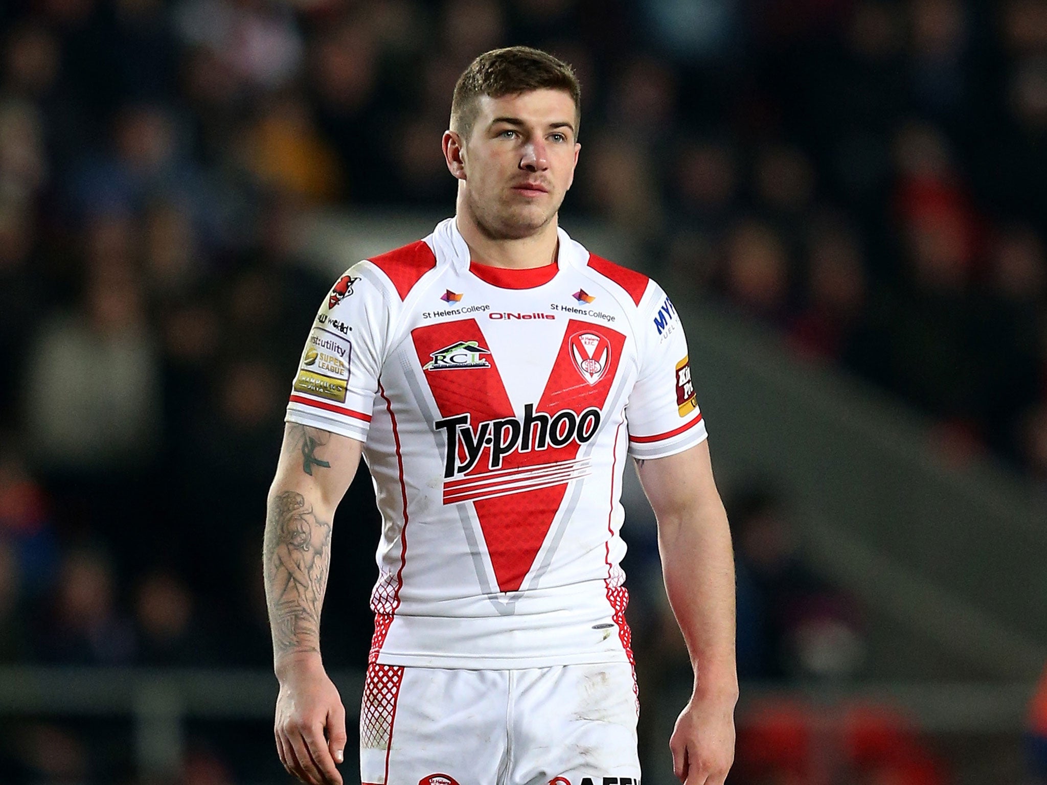 Mark Percival touched down as St Helens upset leaders Castleford