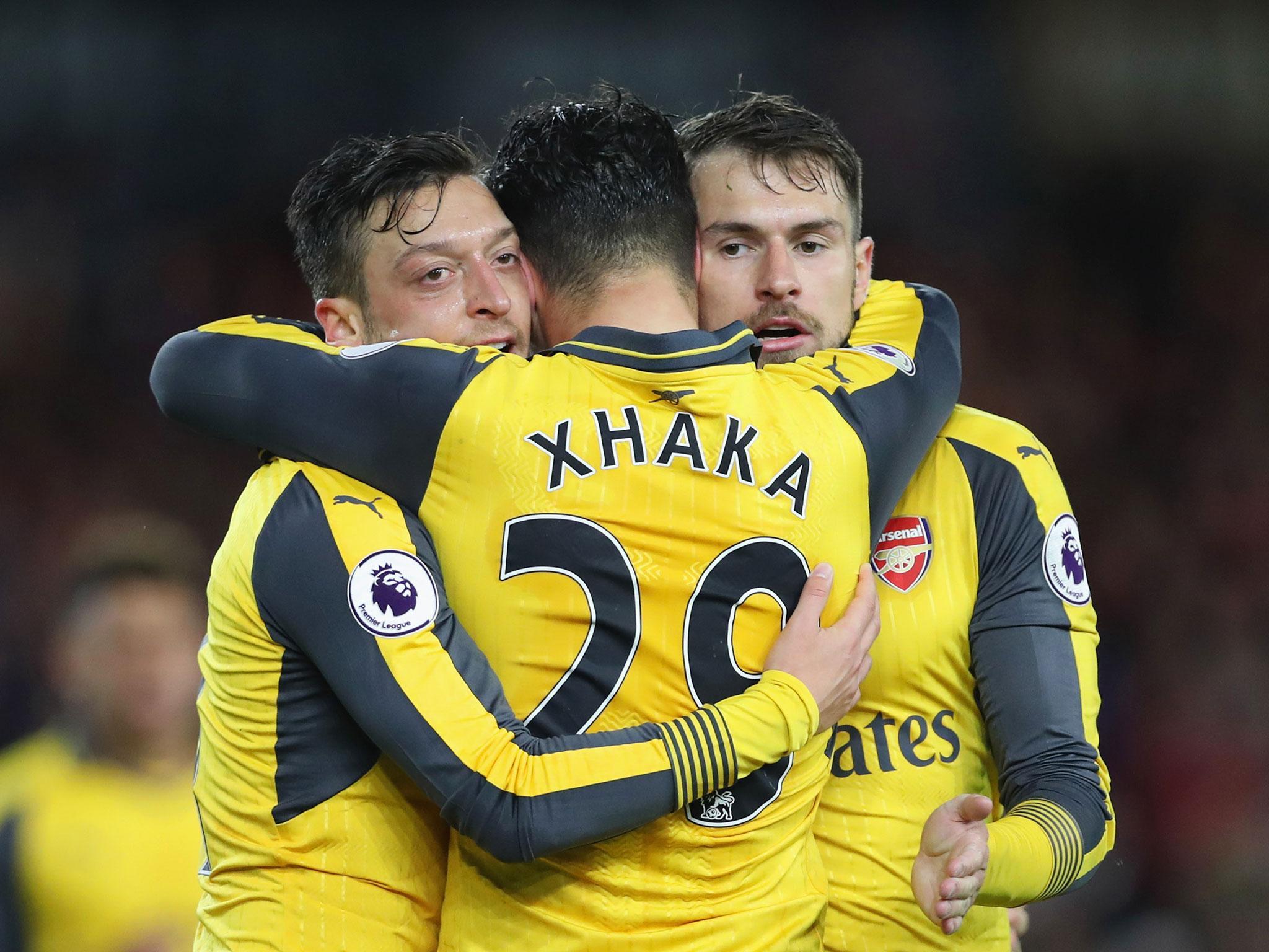 Mesut Ozil helped end a run of four consecutive away league defeats